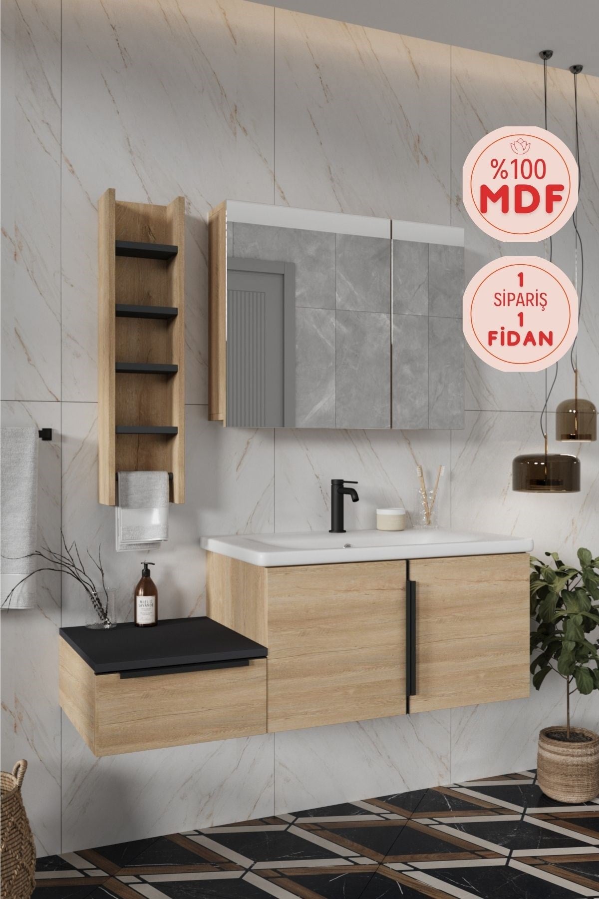 Balneom Banyo Zakkum 120cm Banyo Dolabı Aynalı Üst Dolap ve Rafı_Balneom Banyo Zakkum 120cm Banyo Dolabı Aynalı Üst Dolap ve Rafı | En Uygun Fiyatlarla Balneom.com Online Mağazasında | ZAKKUM 120  | Banyo Dolabında Kalitenin Adresi _BALNEOM_ZAKKUM 120 