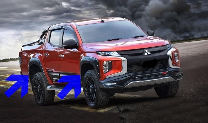 DODİK SETİ MITSUBISHI L200 2019 MODEL VE ÜZERİ ABS PLASTİK