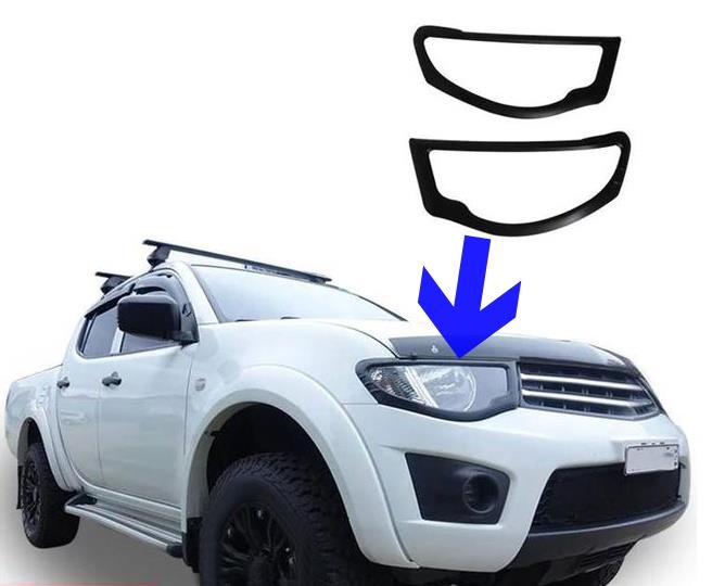 FAR ÇERÇEVE SETİ SİYAH RENK MITSUBISHI L200 2006-2013