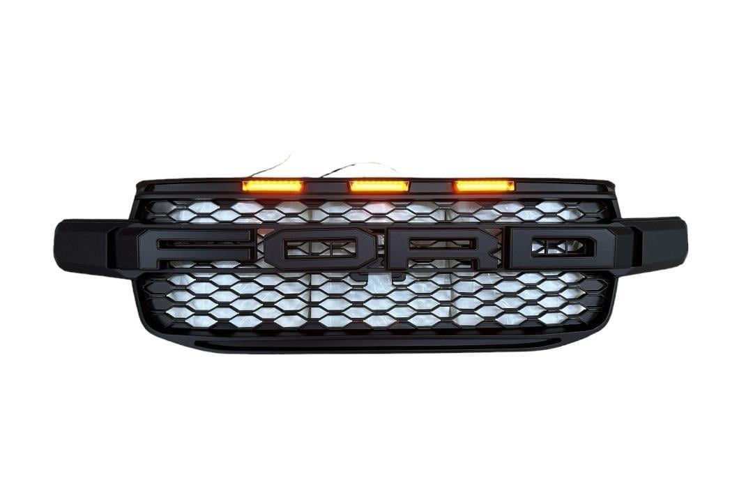 FORD RANGER T9 2023-2024 LEDLİ ÖN PANJUR TURUNCU LED SİYAH YAZI