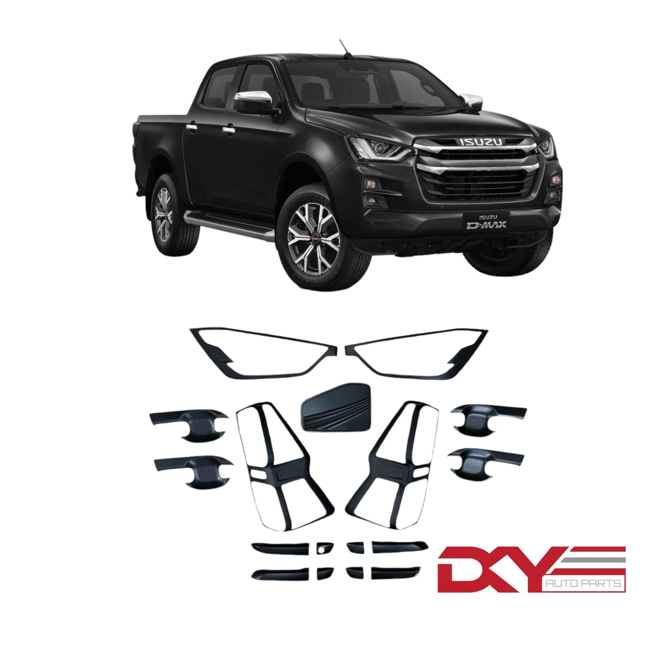 ISUZU D MAX 2020 MODEL VE SONRASI KAPLAMA SETİ SİYAH