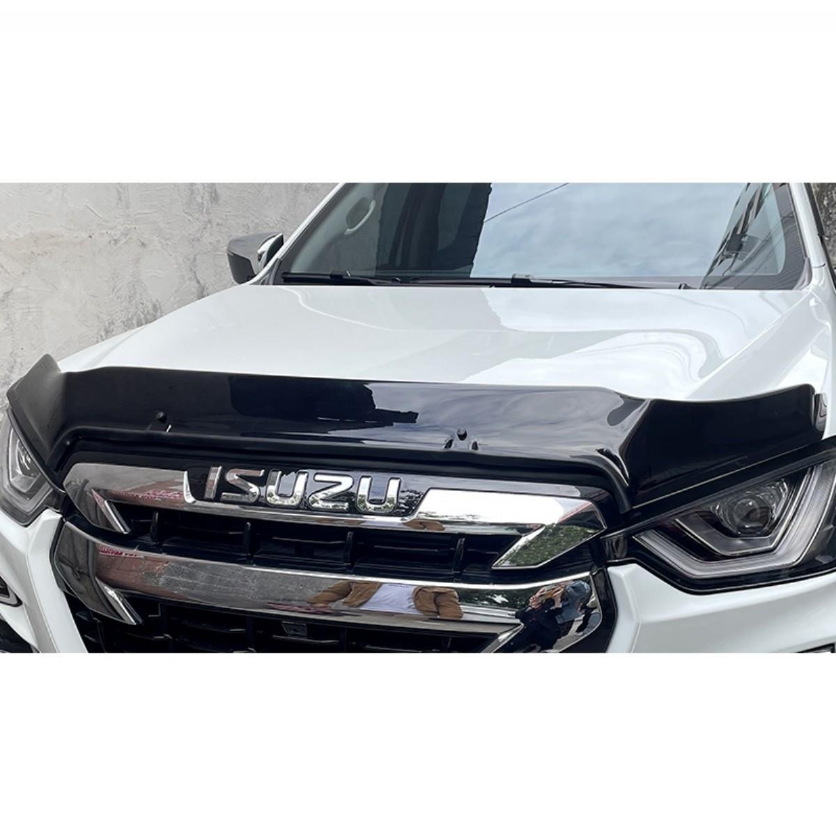 ISUZU D MAX 2020 VE SONRASI KAPUT RÜZGARLIĞI SİYAH ABS PLASTİK