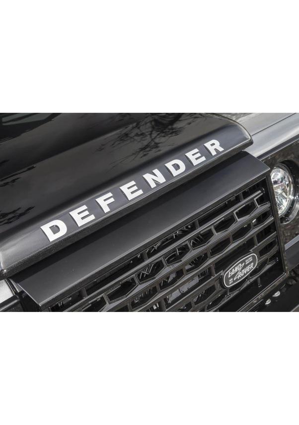 LAND ROVER DEFENDER ÖN KAPUT YAZISI GRİ