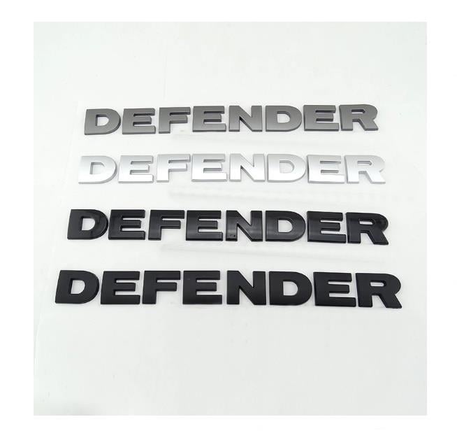 LAND ROVER NEW DEFENDER ÖN KAPUT YAZISI GRİ 