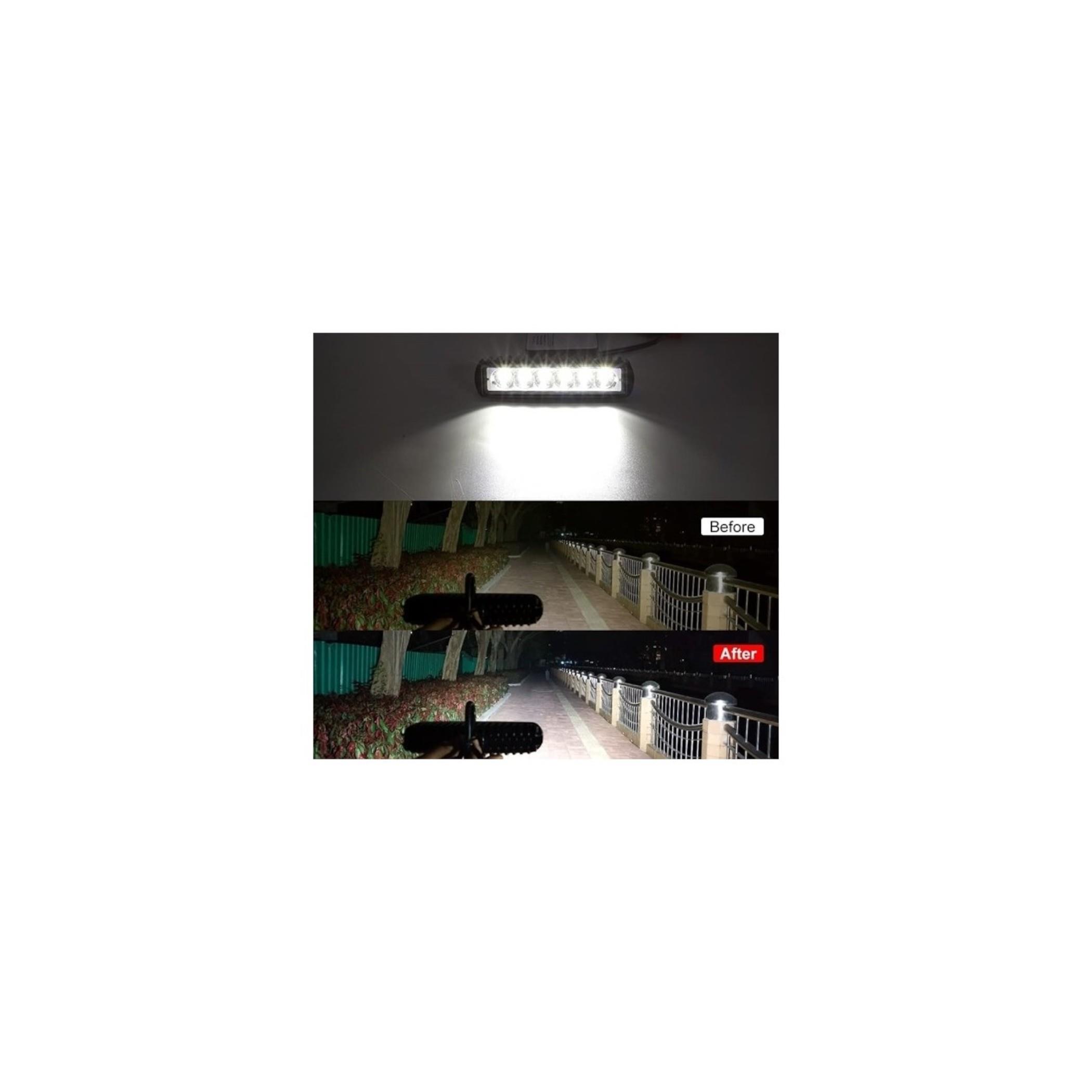 LED DİKDÖRGEN 6 LEDLİ ÇALIŞMA LAMBASI 18W - 14cm  
