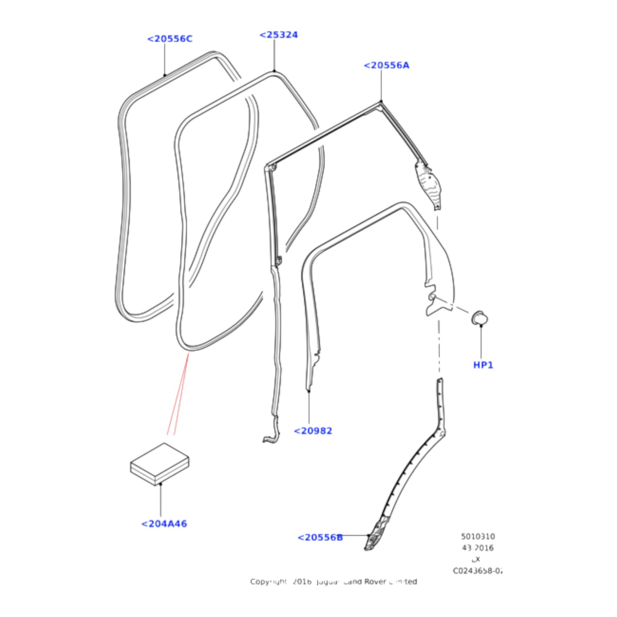 LR099665 ÖN ARKA KAPI KEÇESİ