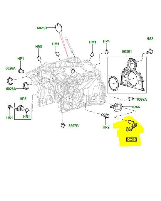 LR126062 RANGE ROVER DISCOVERY KRANK SENSÖRÜ