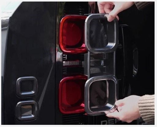 NEW DEFENDER ARKA STOP KORUMA KAPAĞI SMOKE SİYAH SET (2020-2026) Defender 90 / 110 / 130