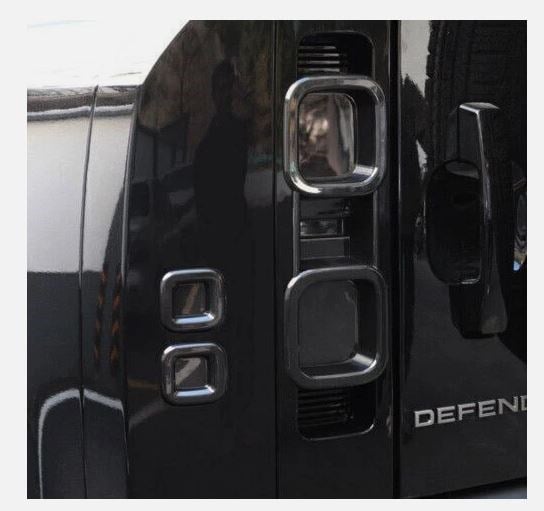 NEW DEFENDER ARKA STOP KORUMA KAPAĞI SMOKE SİYAH SET (2020-2026) Defender 90 / 110 / 130