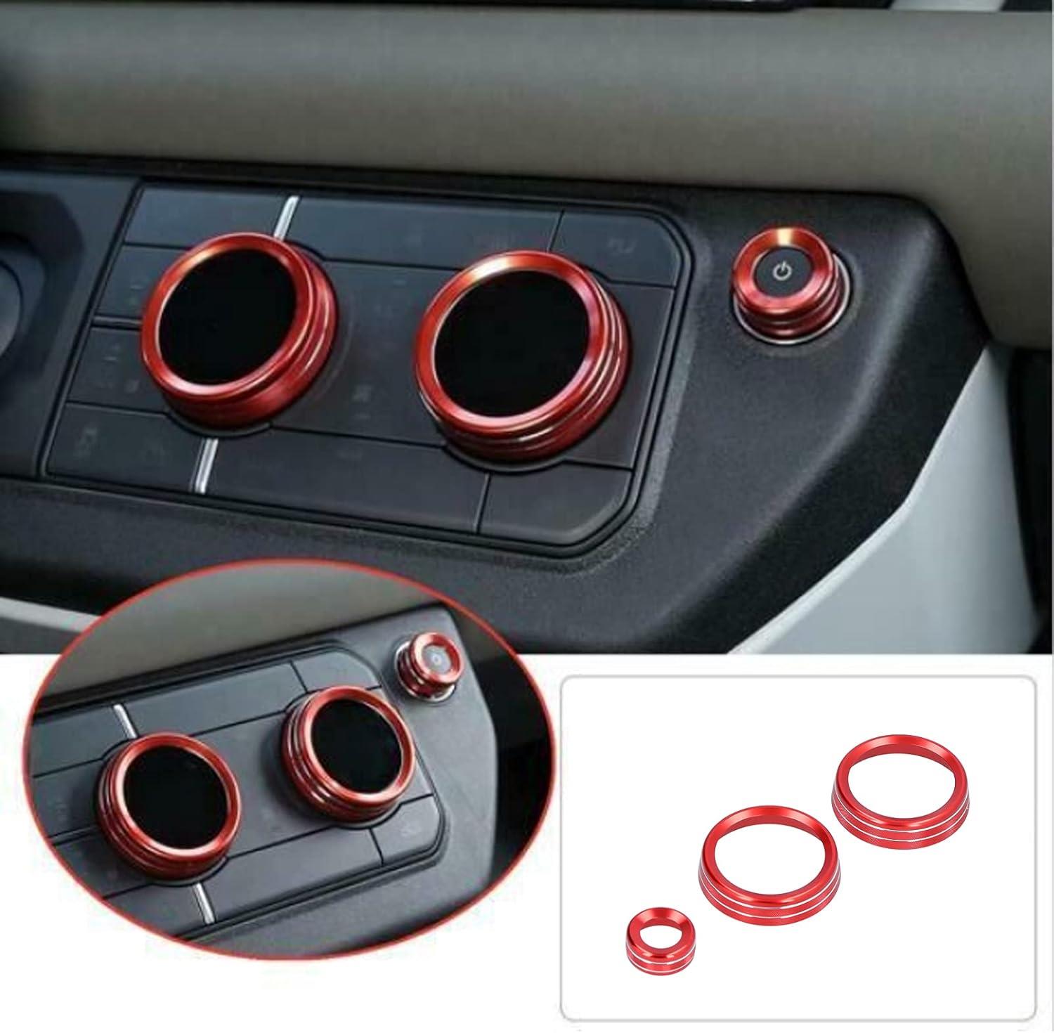NEW DEFENDER ORTA KONSOL DÜĞME KAPAK SETİ KIRMIZI