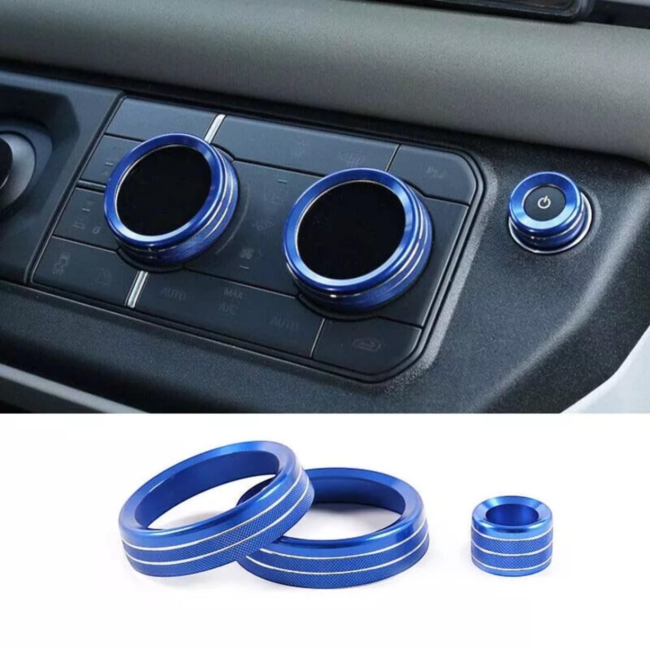 NEW DEFENDER ORTA KONSOL DÜĞME KAPAK SETİ MAVİ