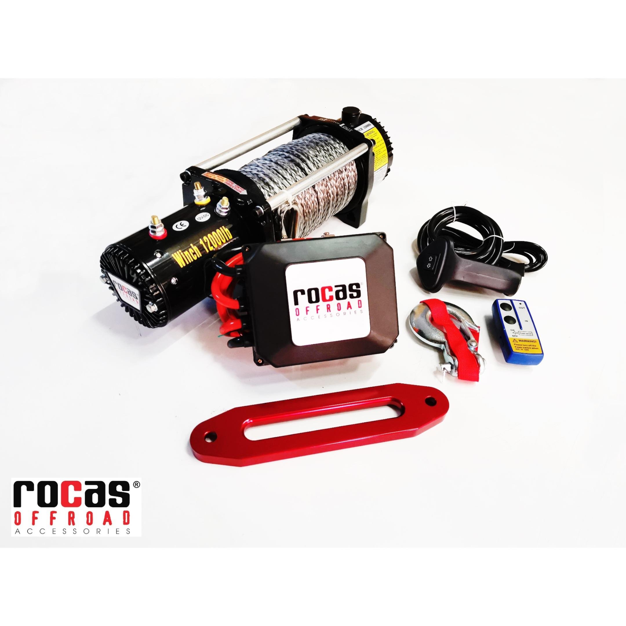 OFF ROAD VİNÇ SENTETİK HALATLI 5450 KG ÇEKME UZAKTAN KUMANDALI 12000Ibs