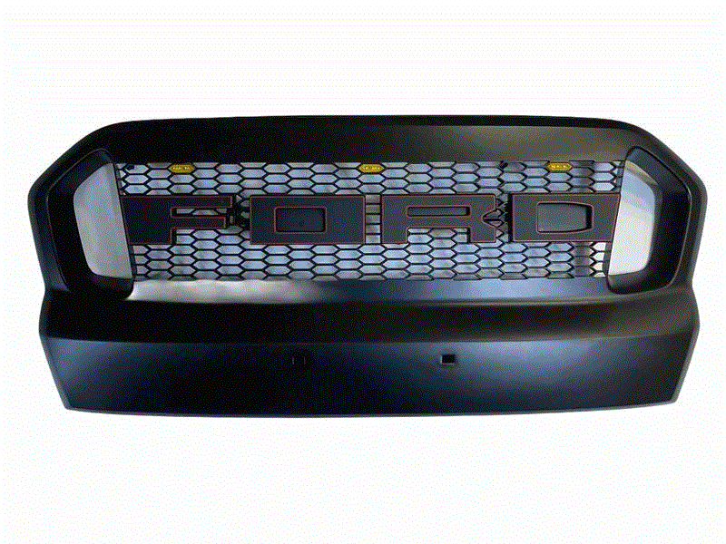 ÖN PANJUR LEDLİ SİYAH-MAVİ FORD RANGER T7 WİLDTRAK