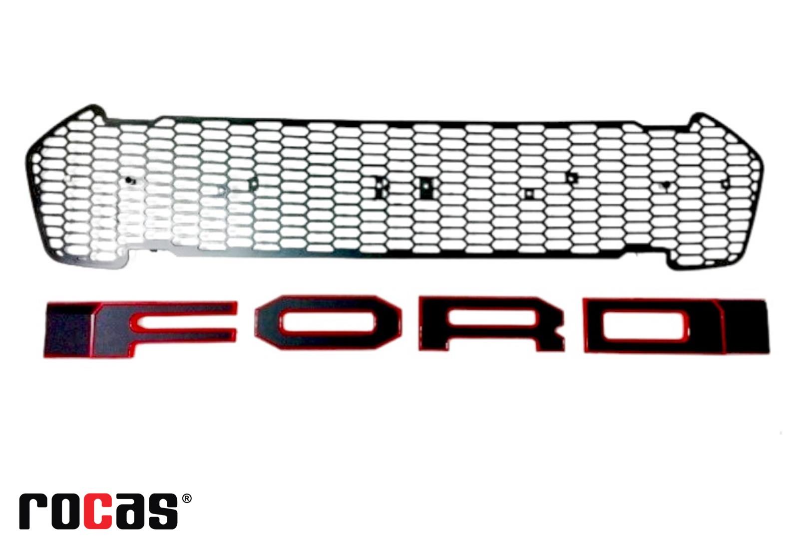 ÖN PANJUR SİYAH-KIRMIZI FORD RANGER T7 