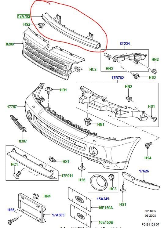 ÖN TAMPON BAĞLANTI TRAVERSİ (DPE000086) RANGE ROVER SPORT