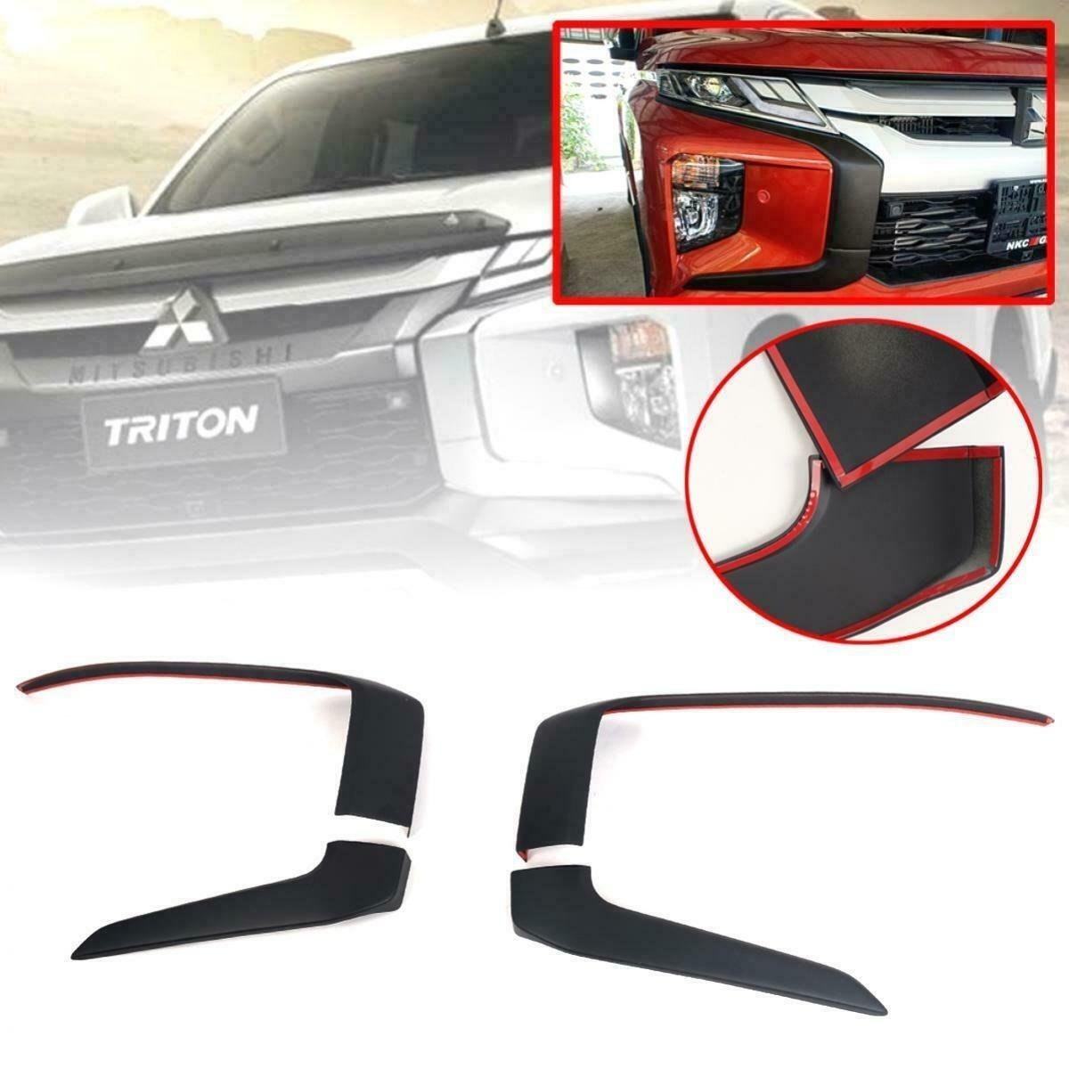 ÖN TAMPON KÖŞE KAPLAMA SİYAH RENK MITSUBISHI L200