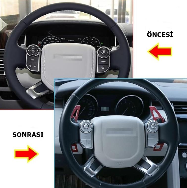 RANGE ROVER VOGUE DİREKSİYON TUŞ KAPLAMA SETİ GRİ - ISITMASIZ