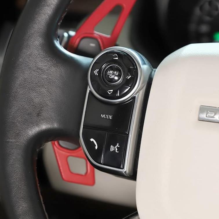 RANGE ROVER VOGUE DİREKSİYON TUŞ KAPLAMA SETİ SİYAH - ISITMALI