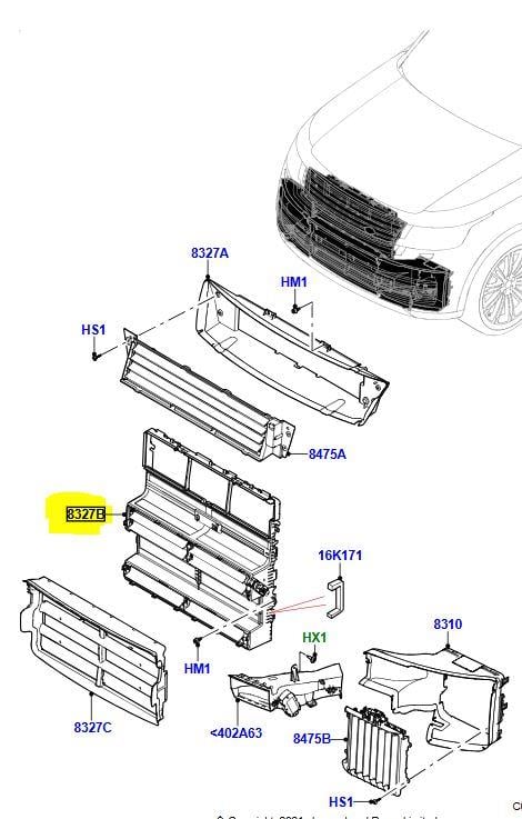 RANGE ROVER VOGUE L460 2022-2026 ÖN DEFLEKTÖR LR173782