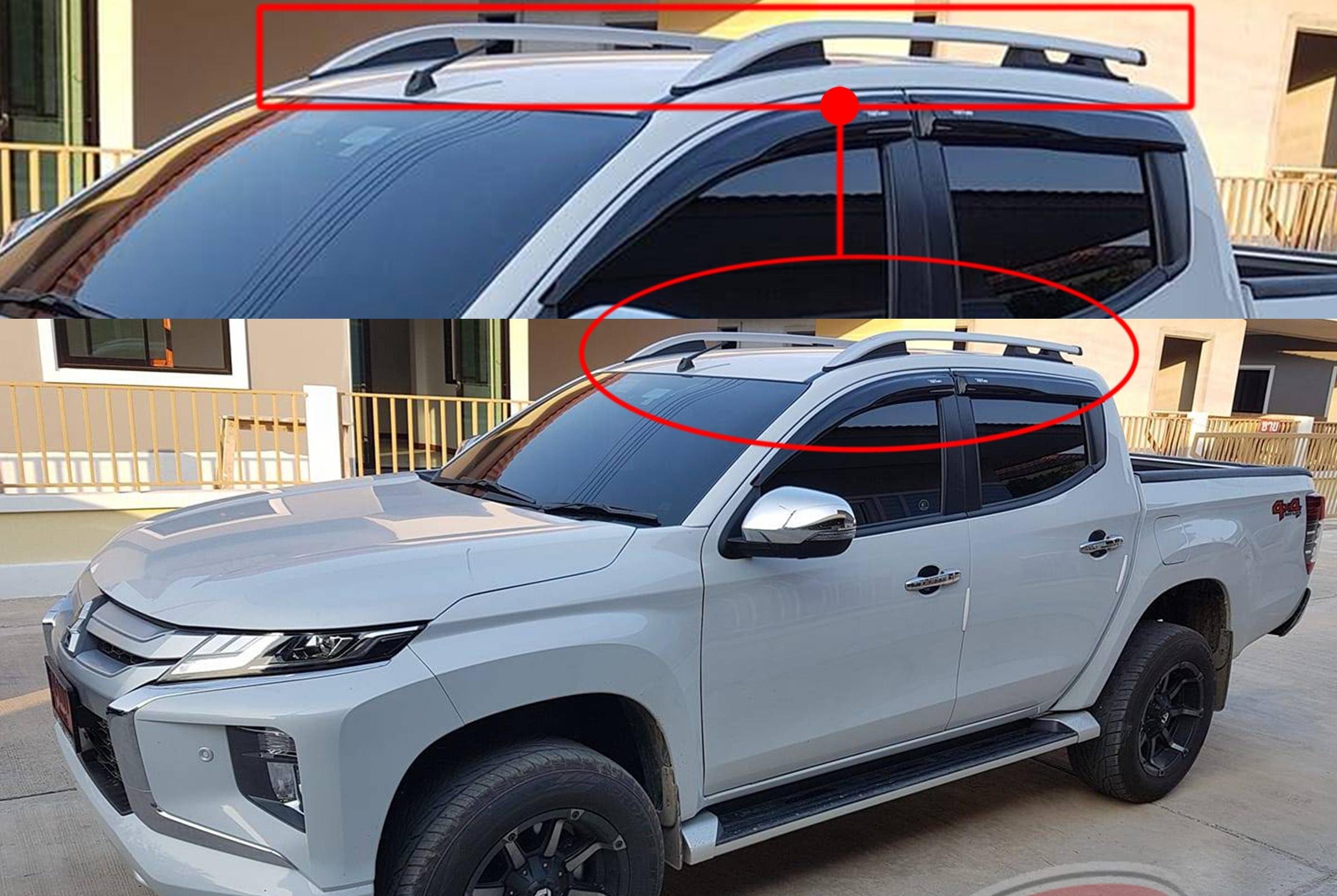 TAVAN ÇITA SETİ GRİ MITSUBISHI TRITON L200 2015-2019 VİDALI MODEL