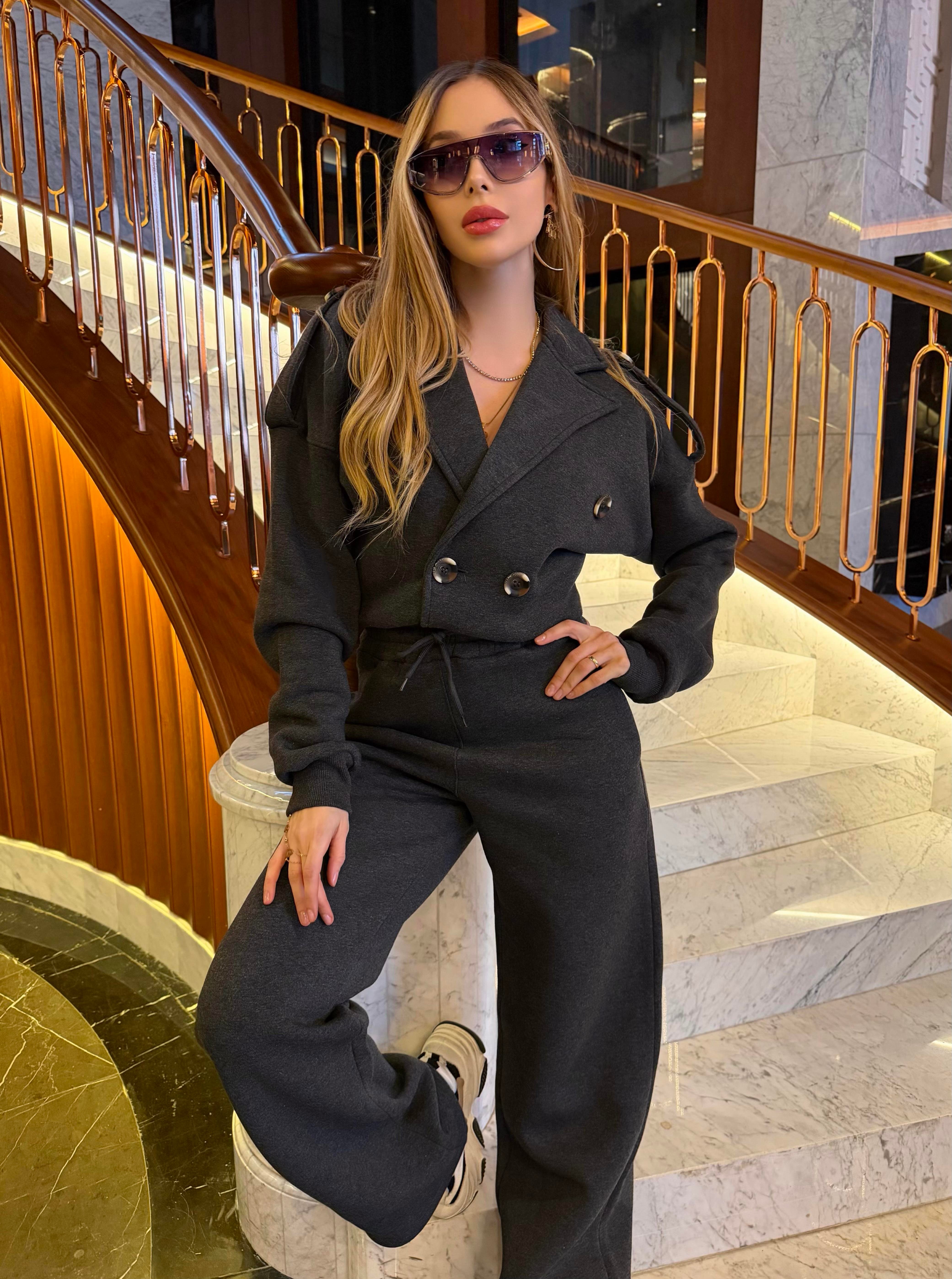 3 İplik Elite Lounge Blazer Form Takım