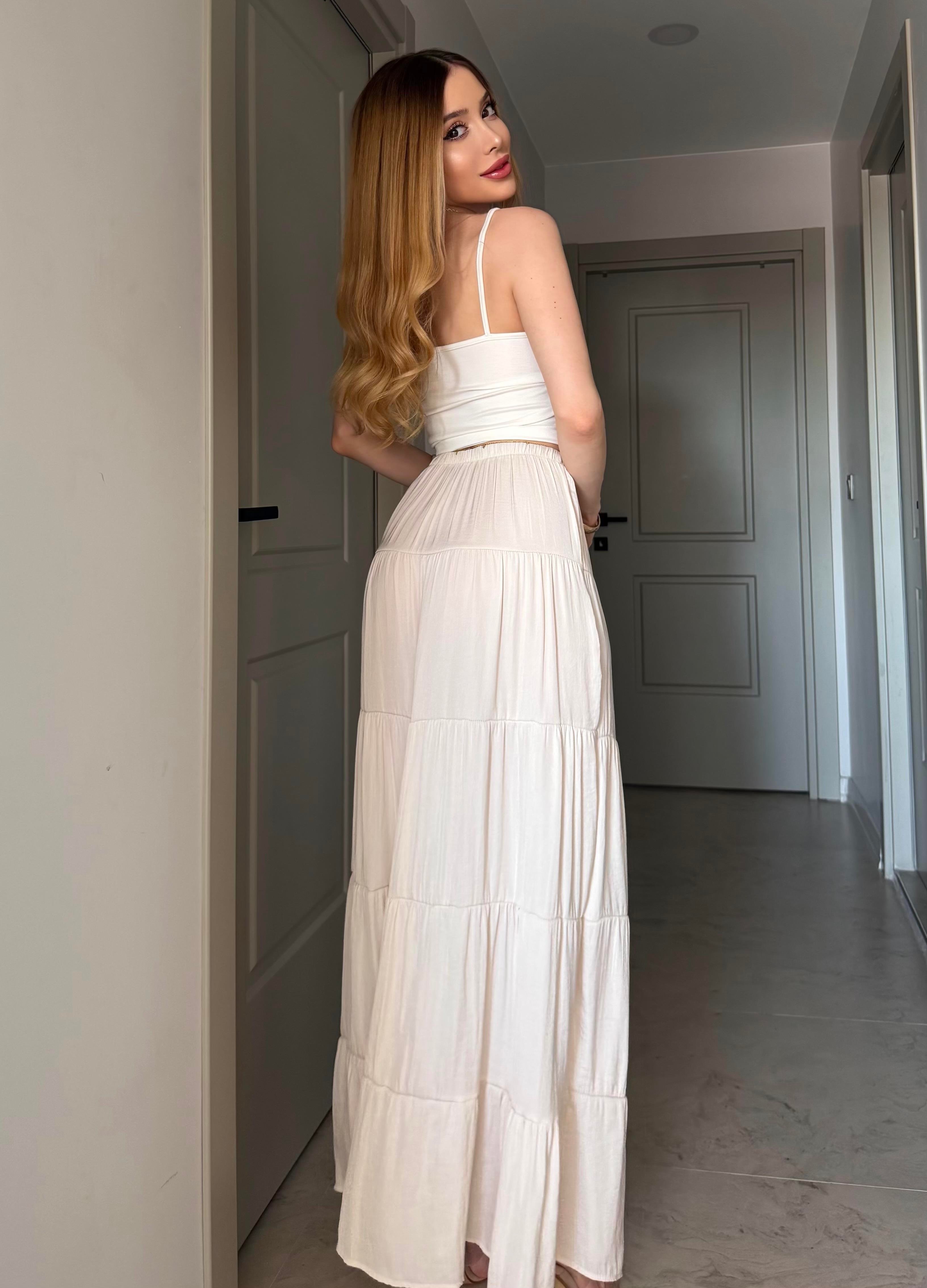 Boheme Flow Katlı Maxi Etek