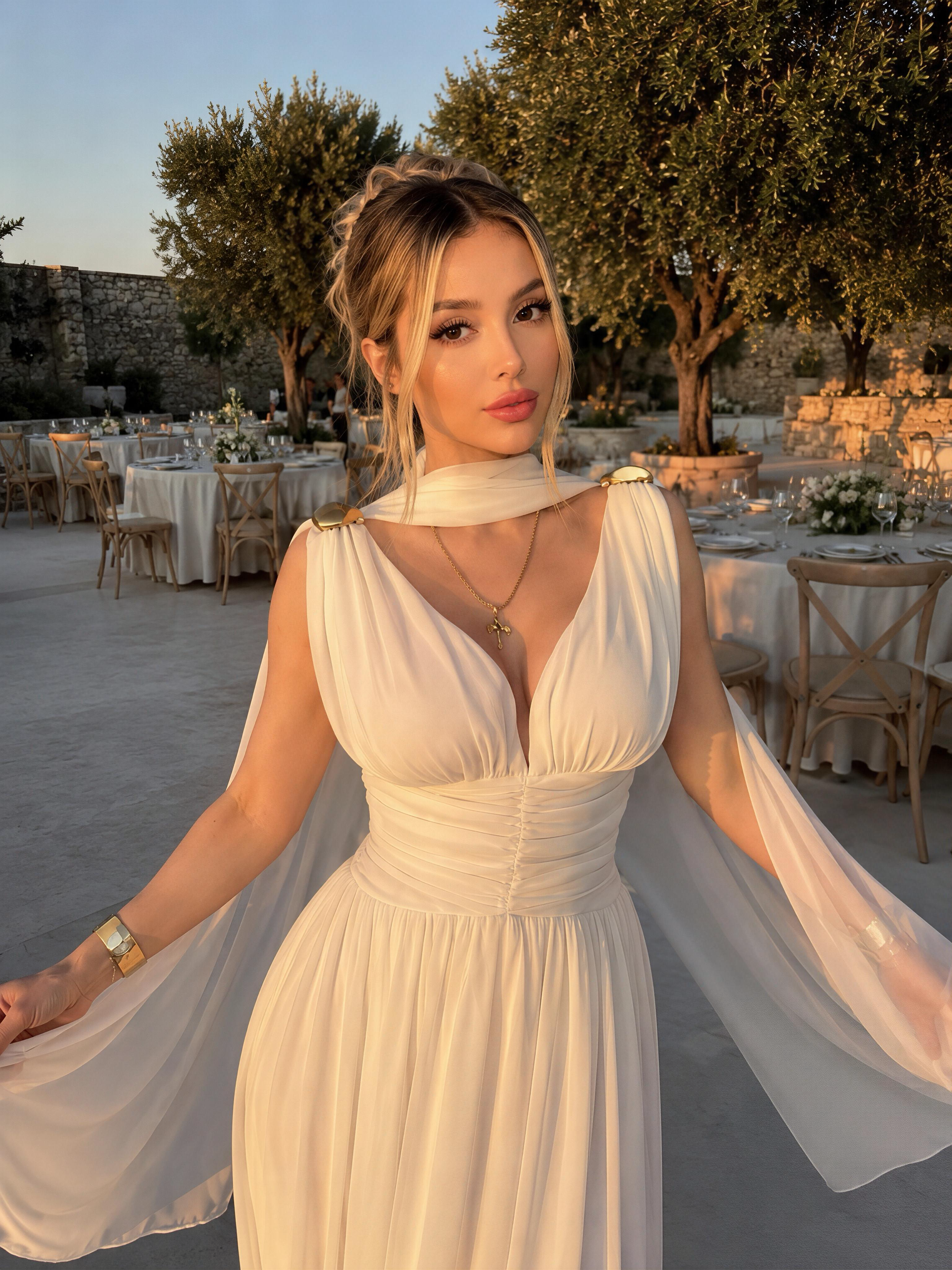 Divine Touch Premium Gold Detaylı Elbise