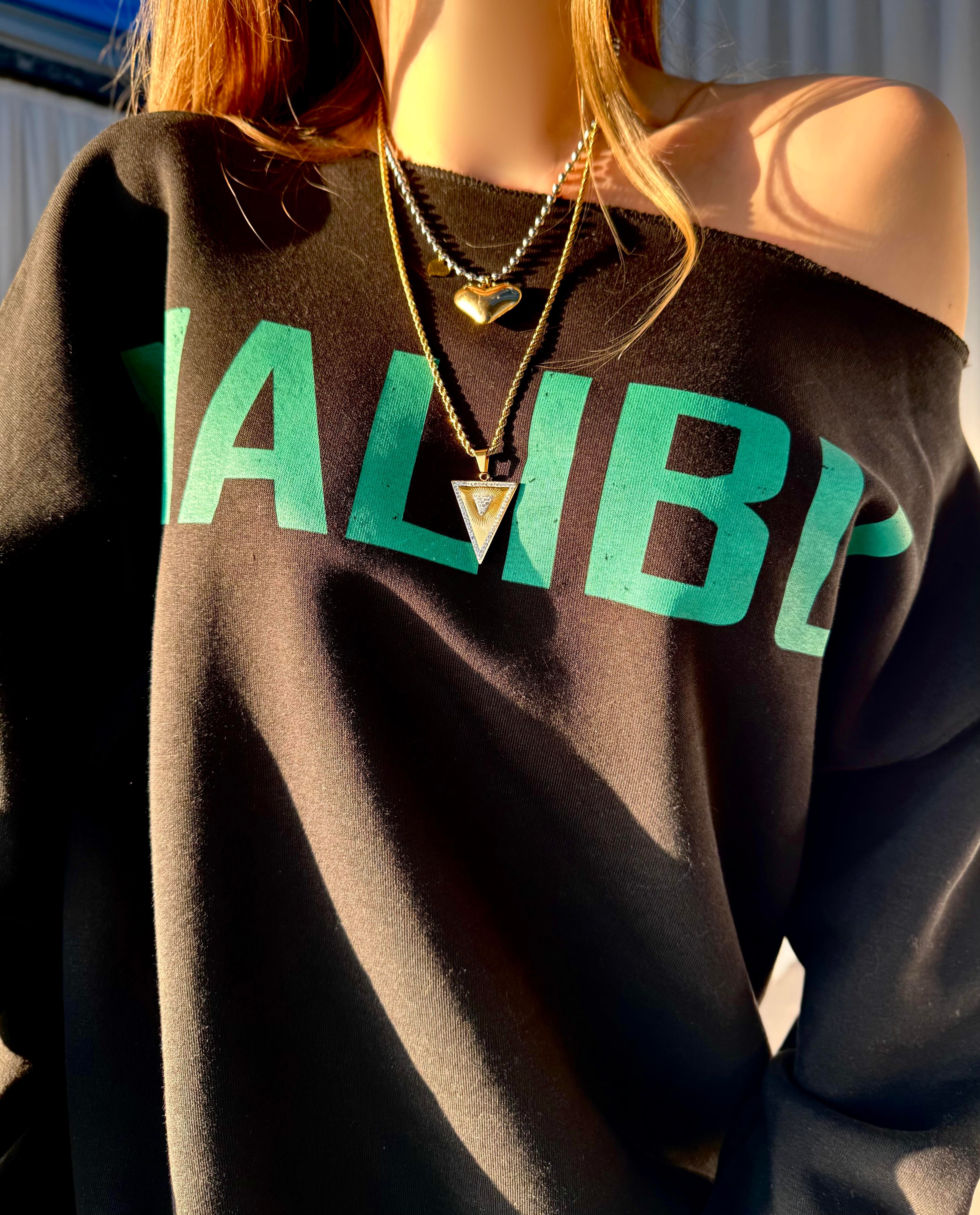 Düşük Omuz İçi Polarlı Malibu Sweatshirt