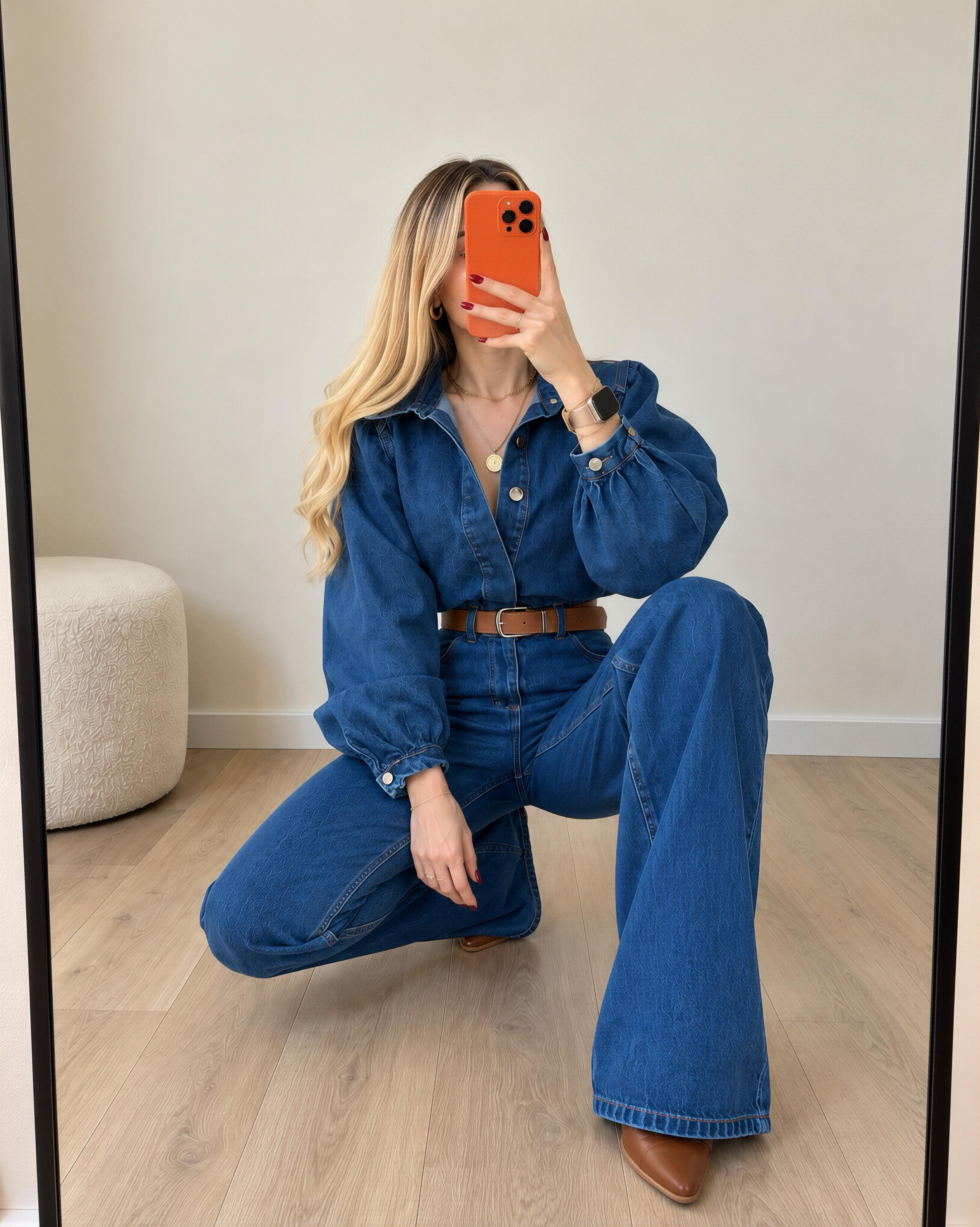 Era Denim Kemerli Premium Tulum