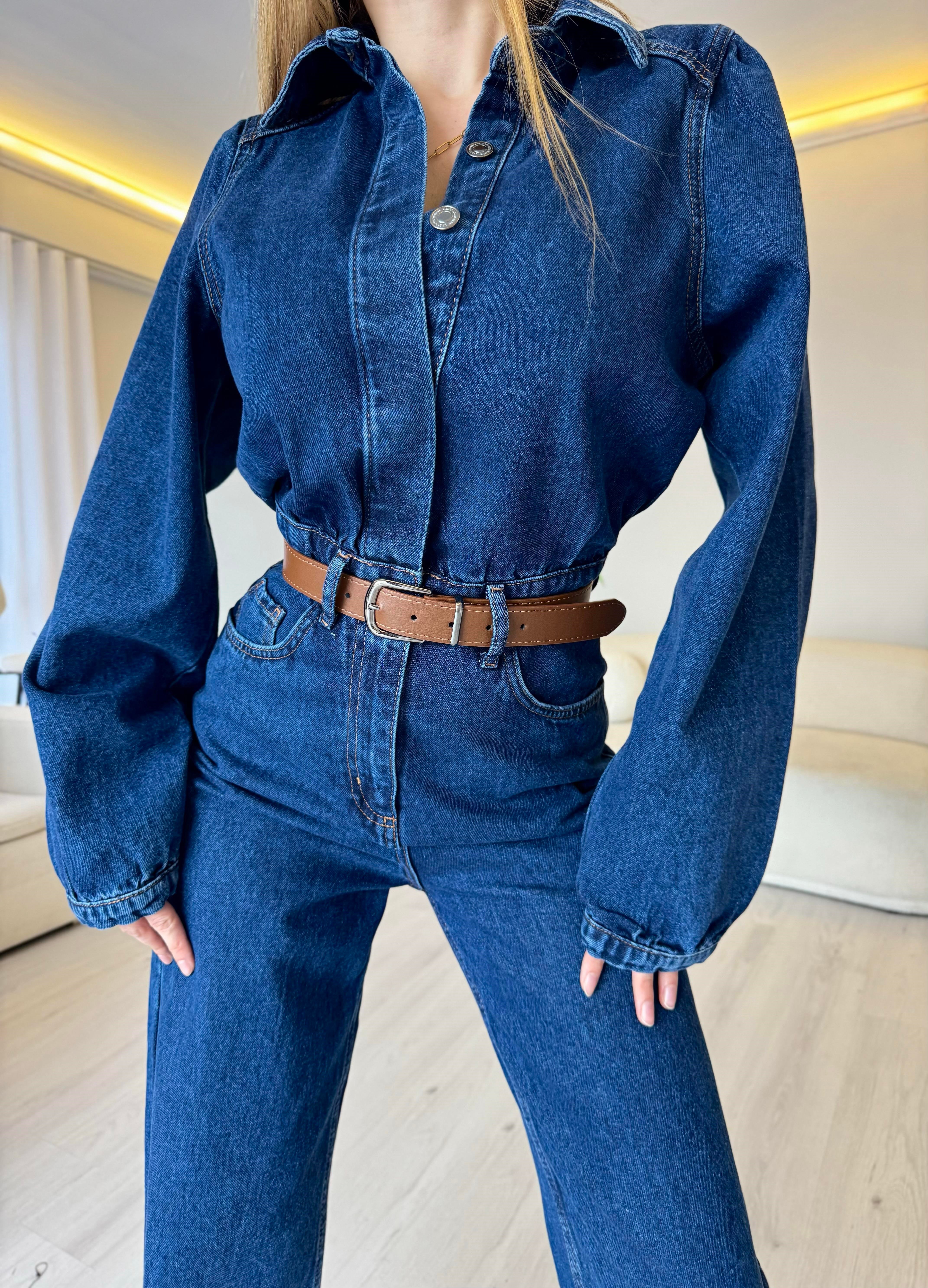 Era Denim Kemerli Premium Tulum