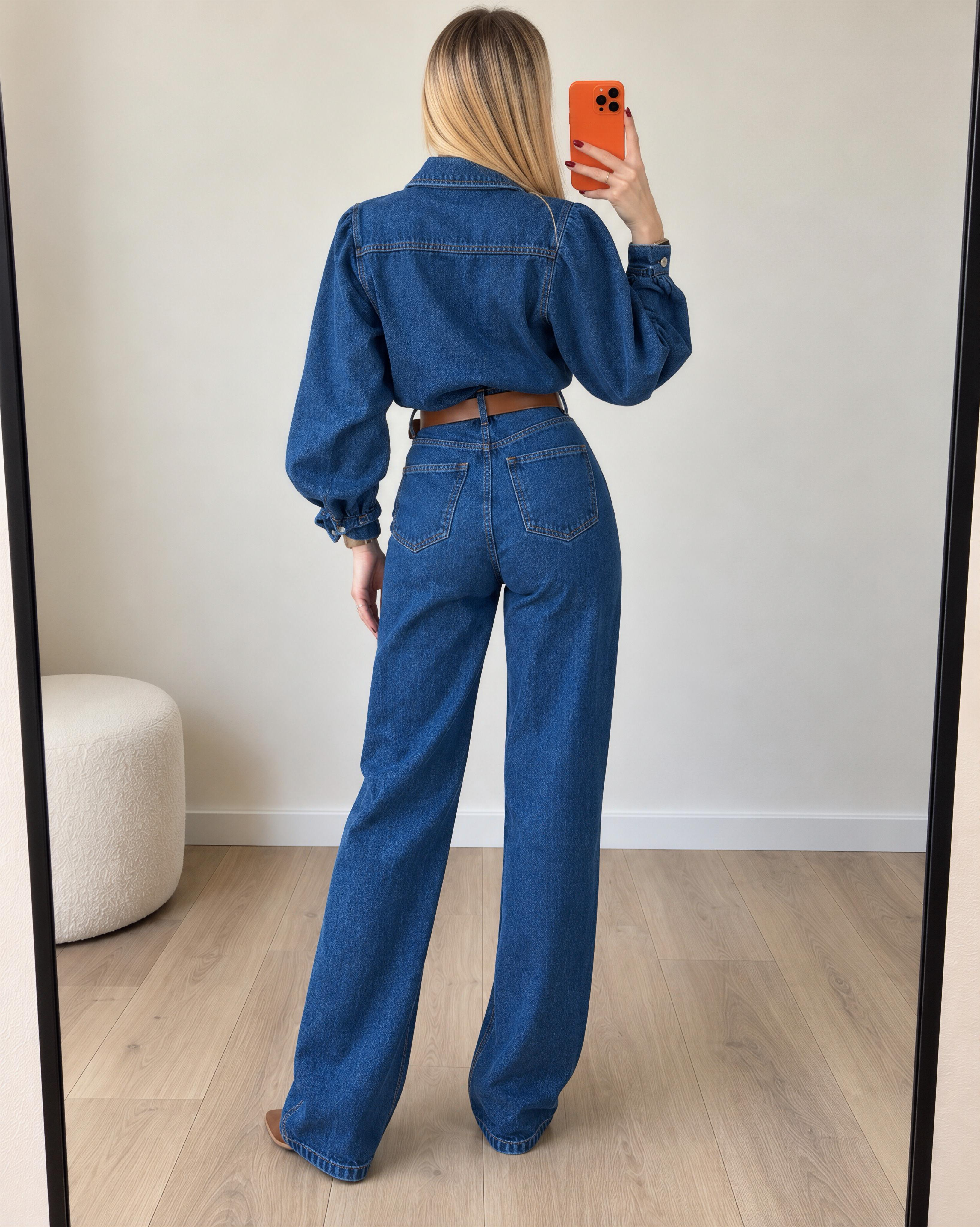 Era Denim Kemerli Premium Tulum