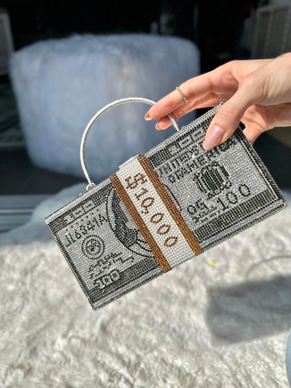 Full Taşlı Dolar Çanta