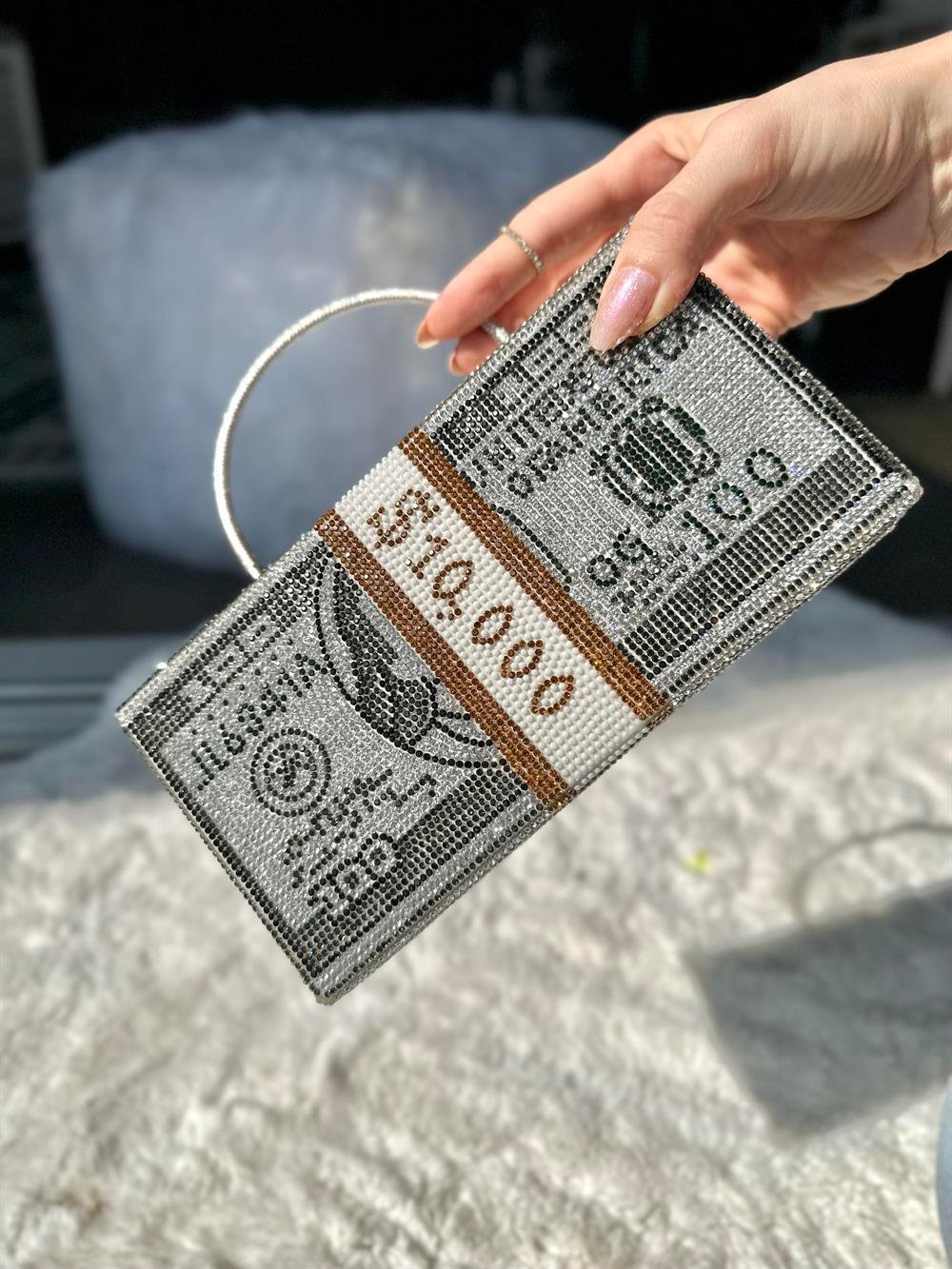 Full Taşlı Dolar Çanta