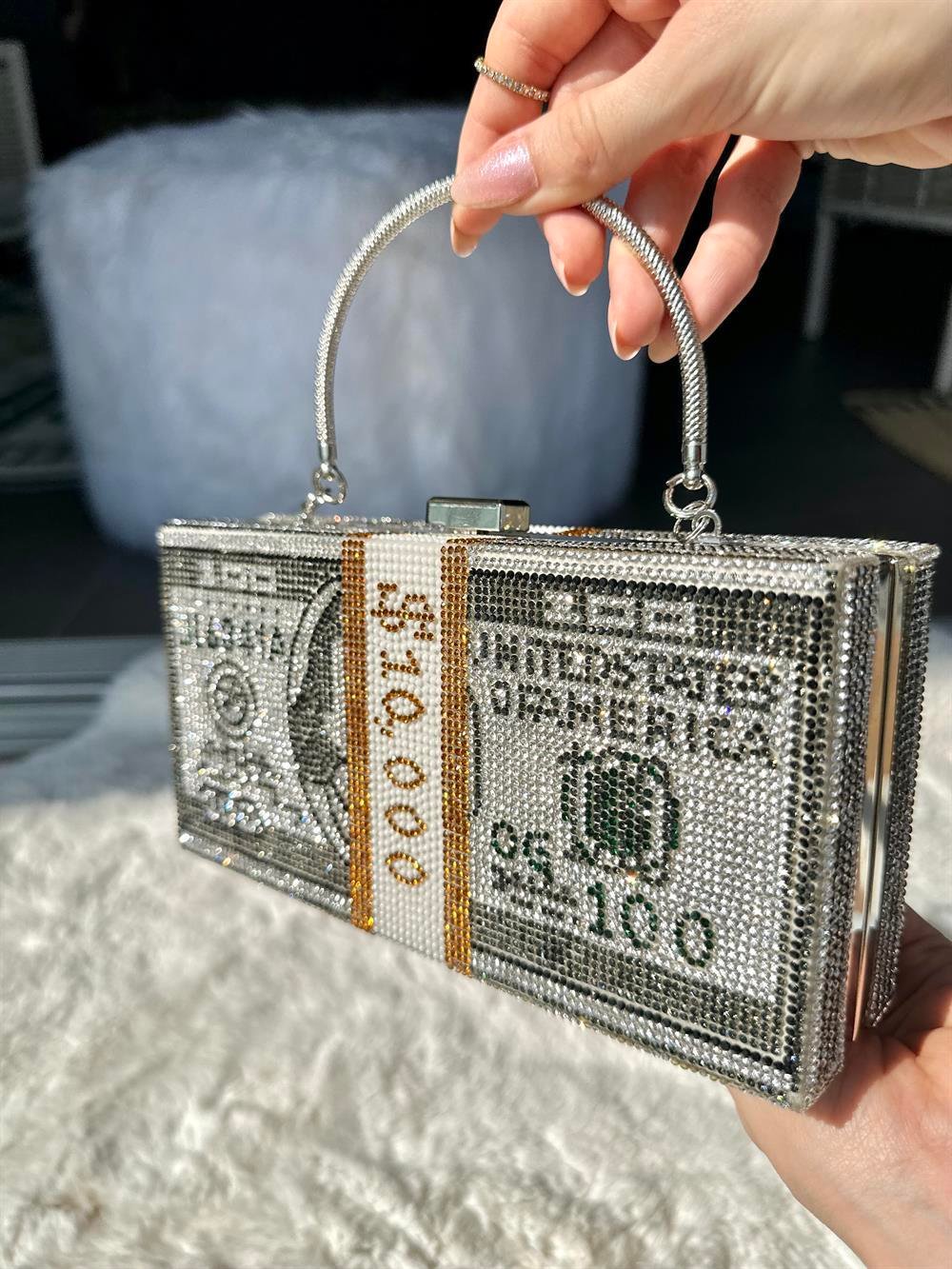 Full Taşlı Dolar Çanta