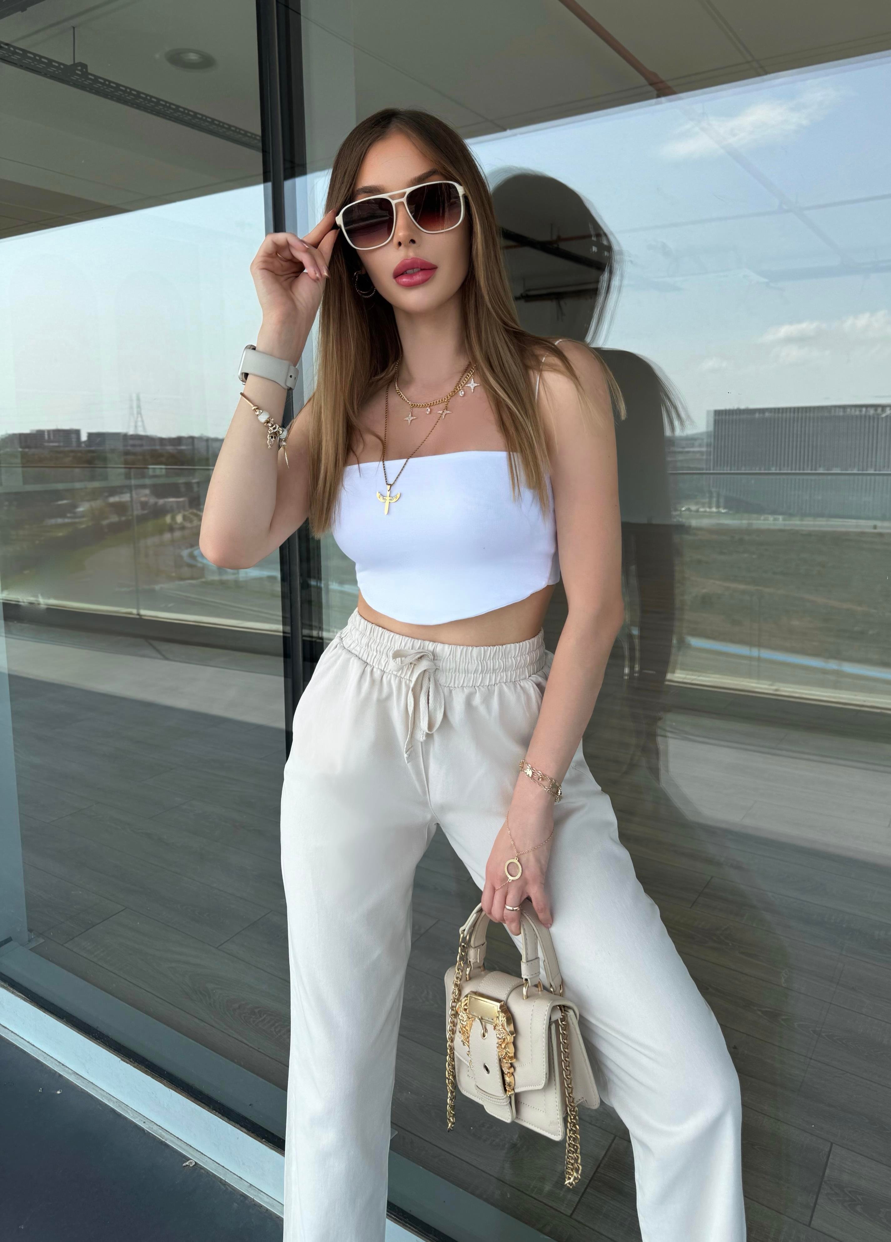 Gabardin Kot Kumaş Havuç Paça Pantolon
