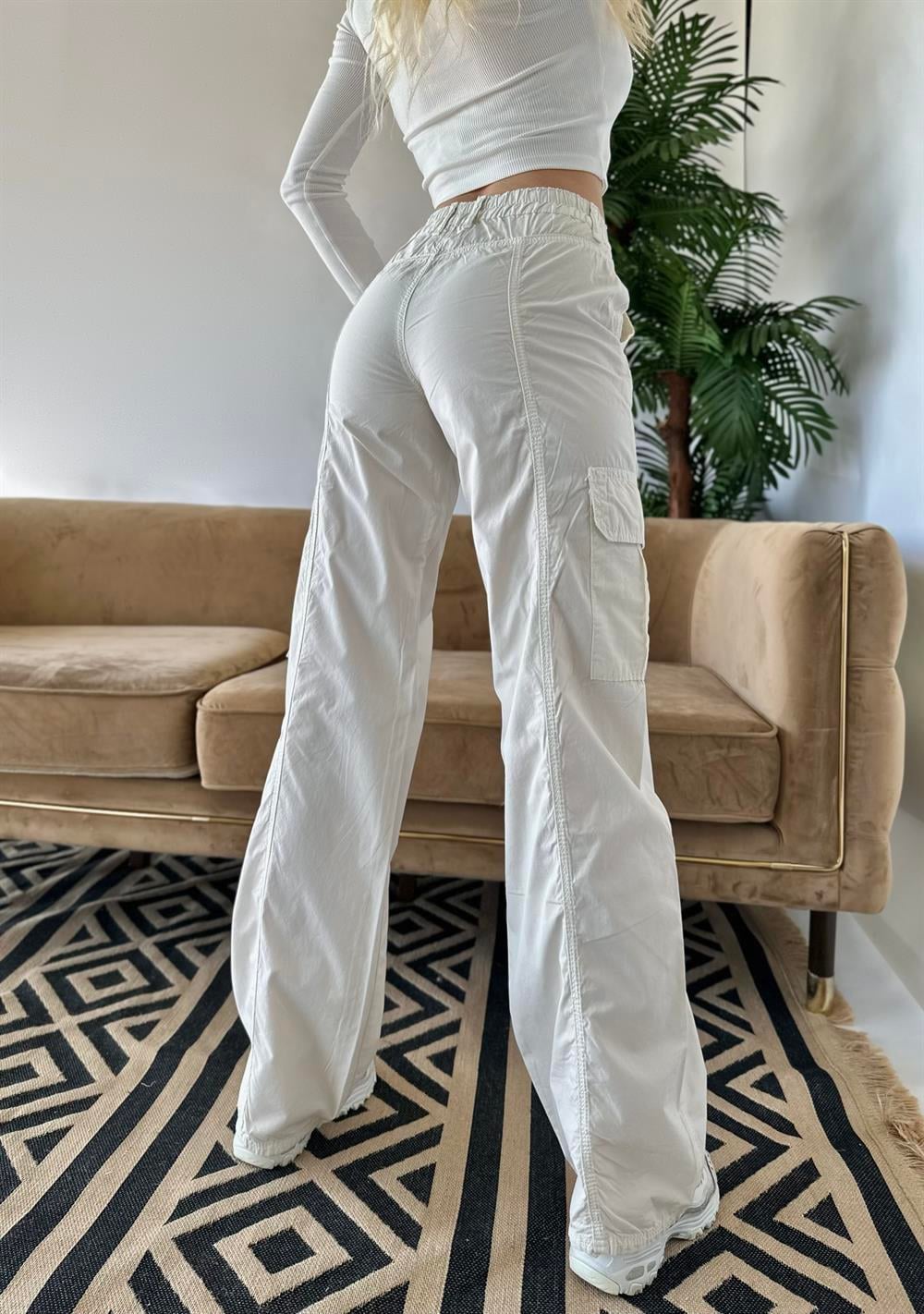Kargo Cepli Paraşüt Kumaş Pantolon
