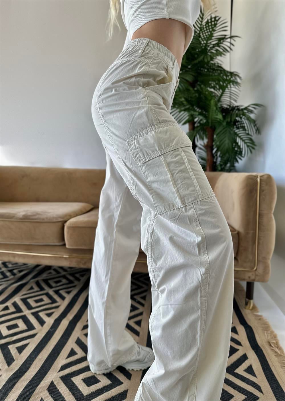 Kargo Cepli Paraşüt Kumaş Pantolon