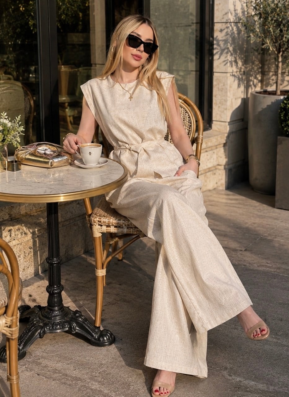 Keten Kumaş “Linen Luxe” Takım