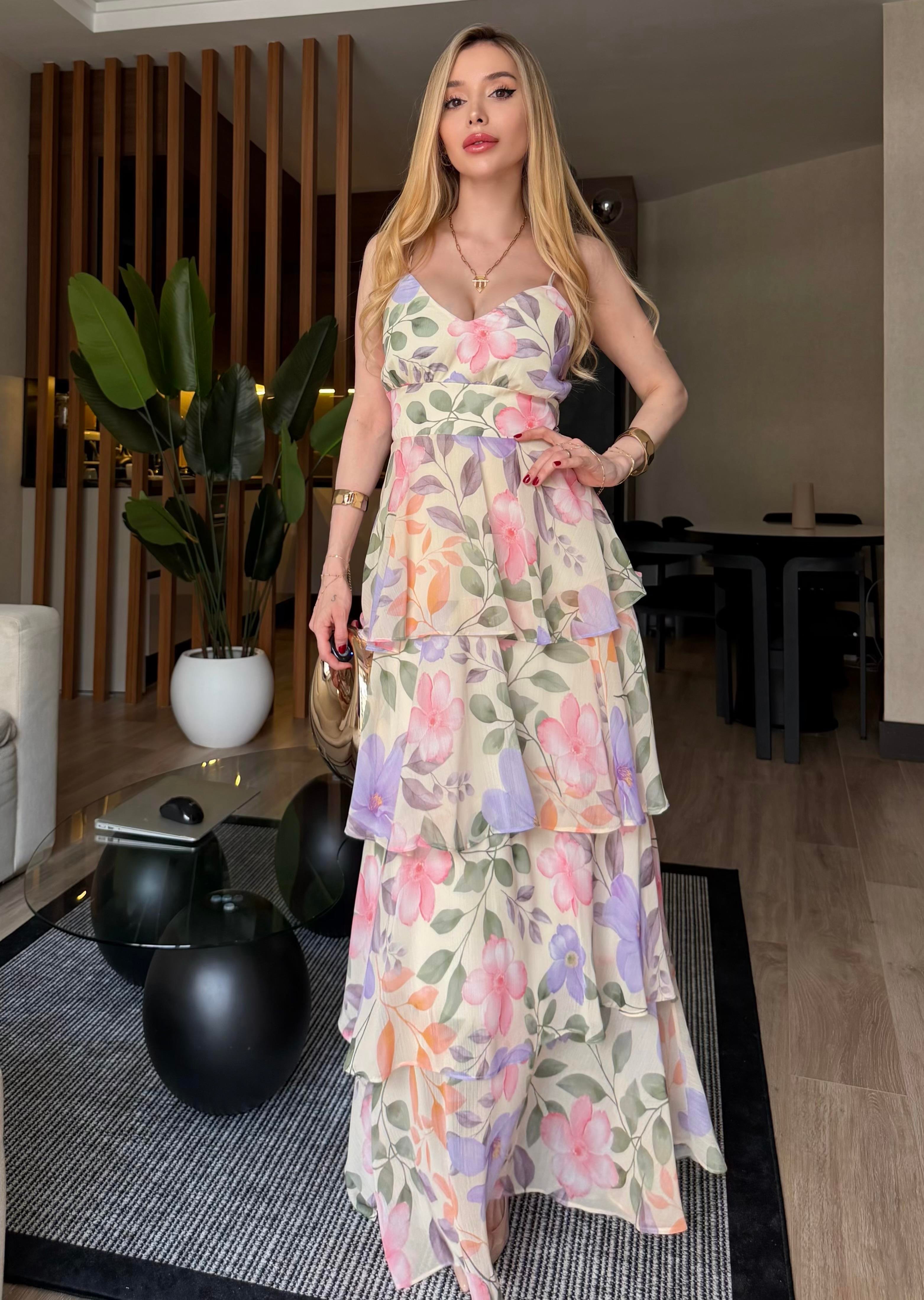 Lavender Garden  Kat Kat Maxi Elbise