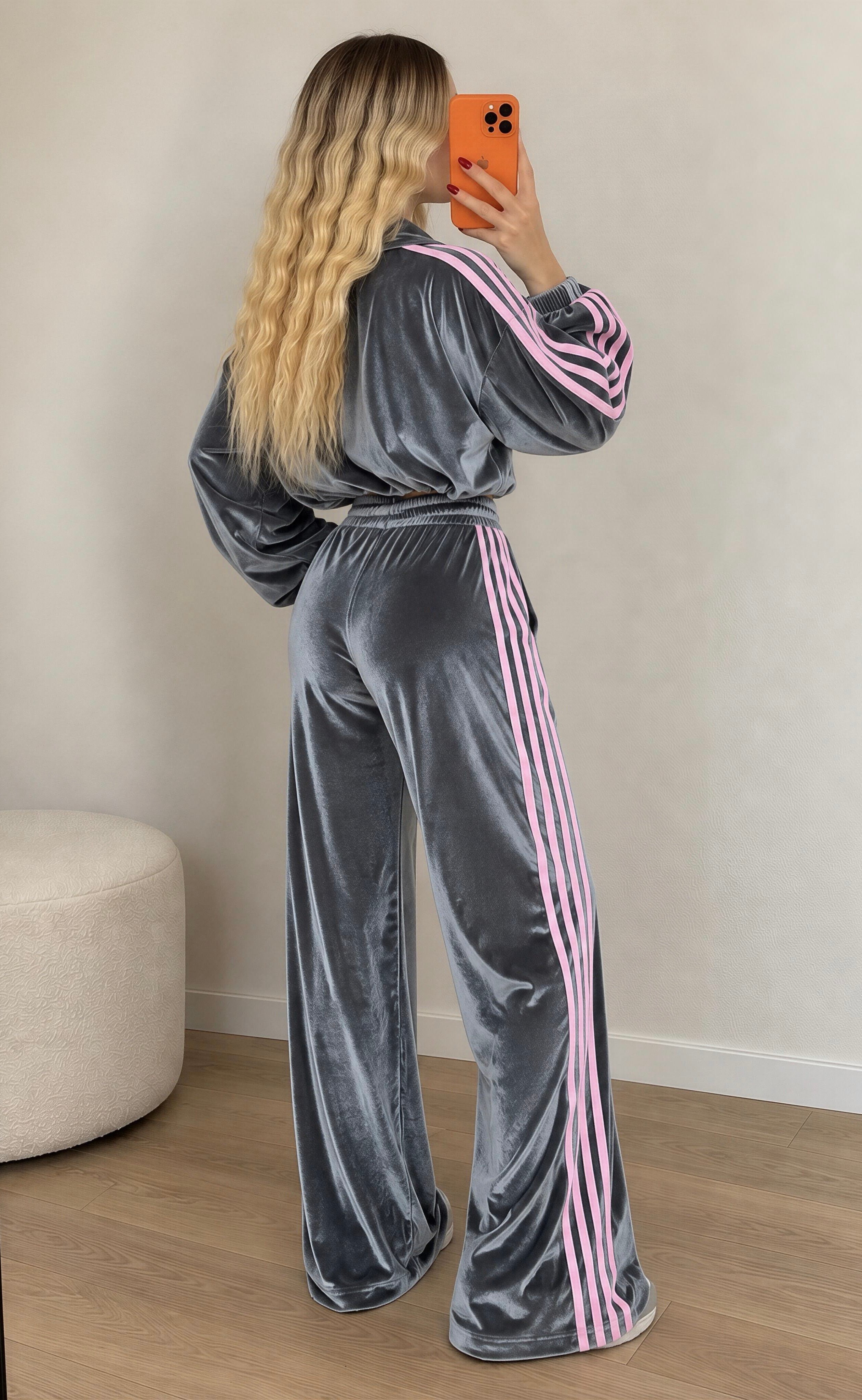 Luxe Sport Dört Şerit Kadife Takım
