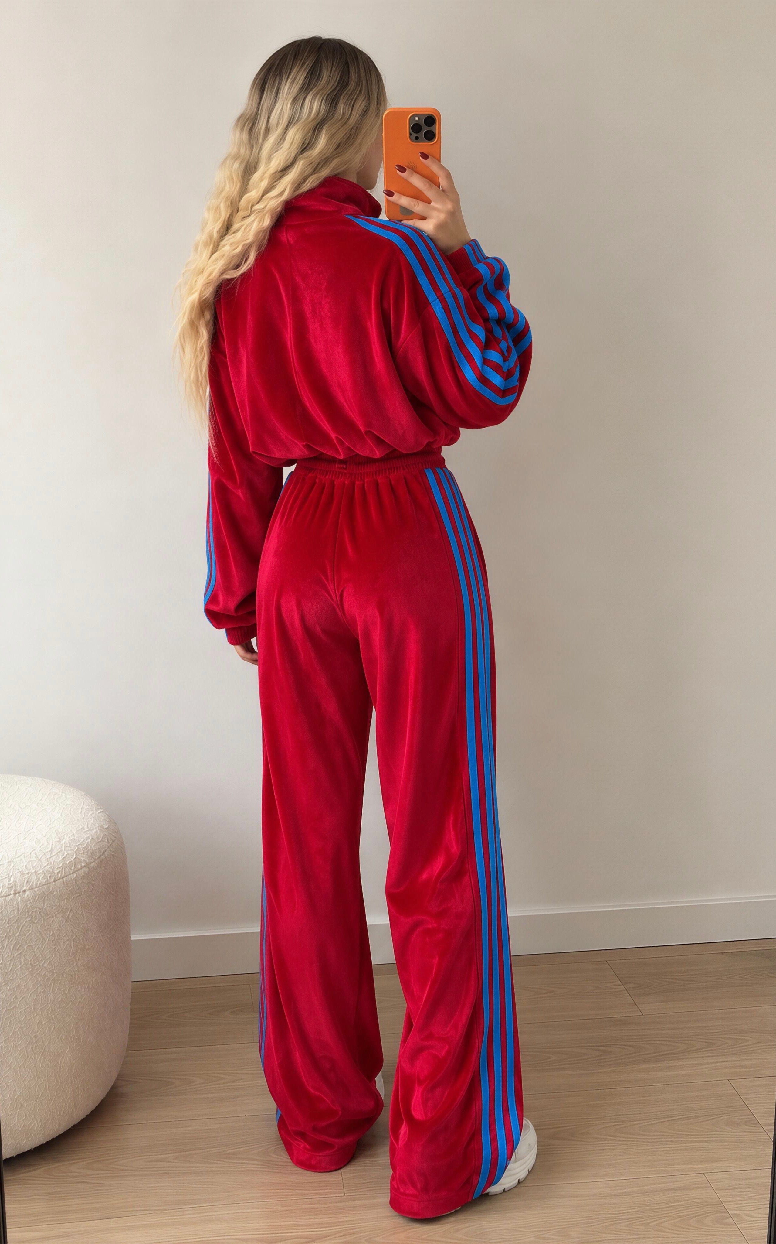 Luxe Sport Dört Şerit Kadife Takım