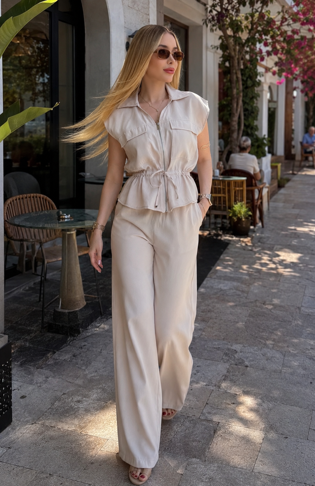 Milena Fermuar Detaylı Premium Tasarım Takım