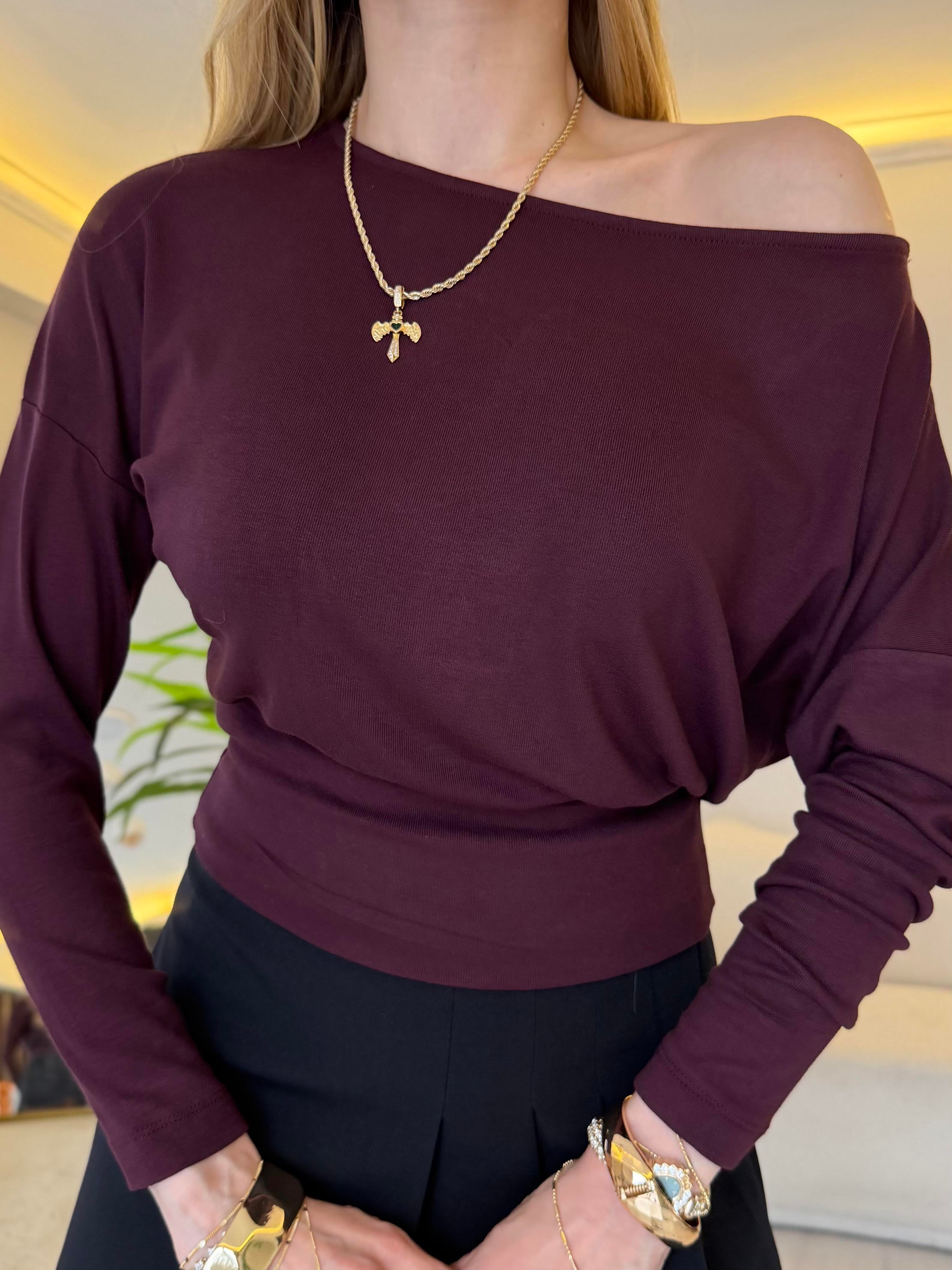 Minimal Drape Shoulder Bluz