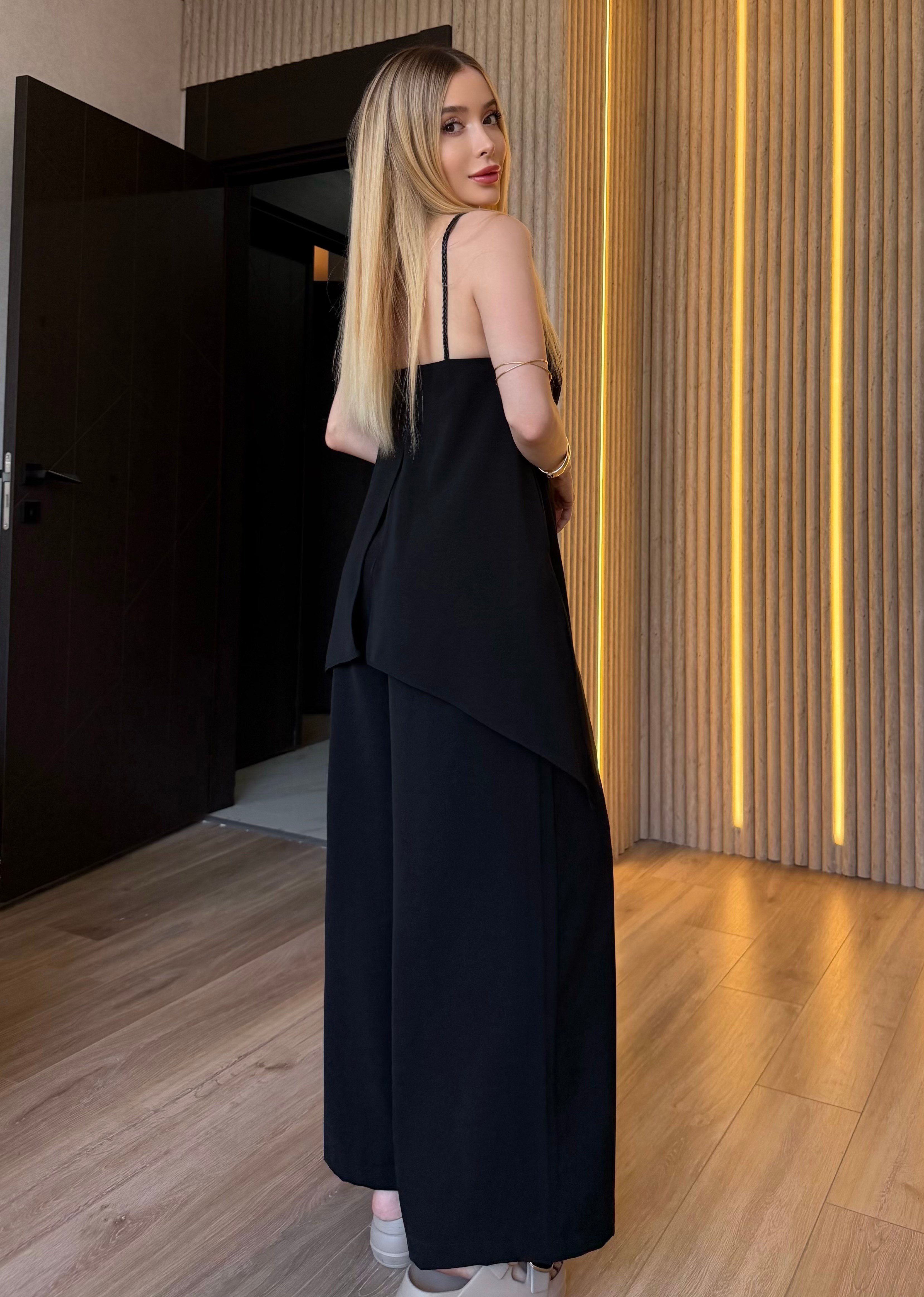 Novelle Katmanlı Premium Tulum Siyah