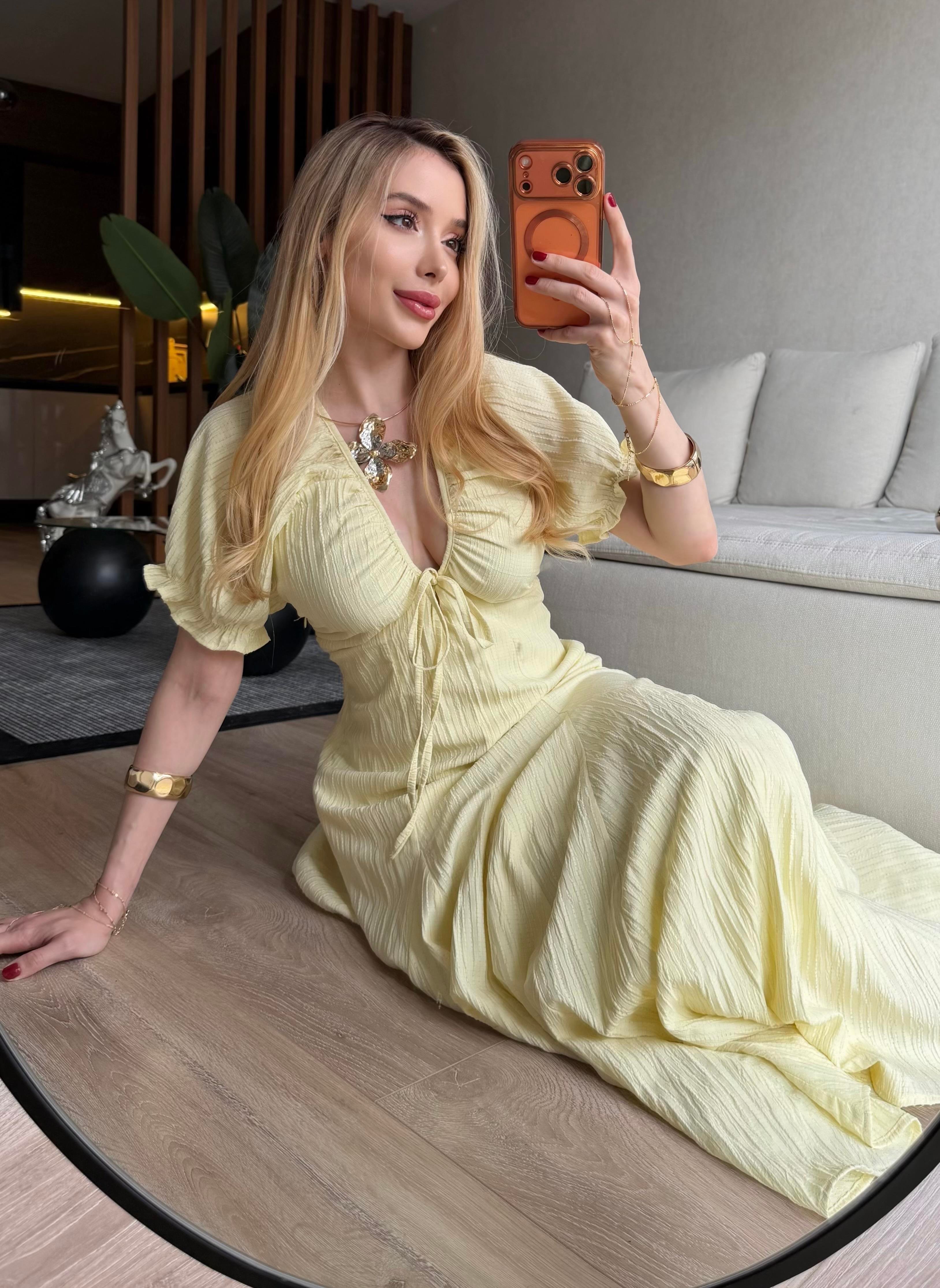 Pure Romance Akışkan Maxi Elbise