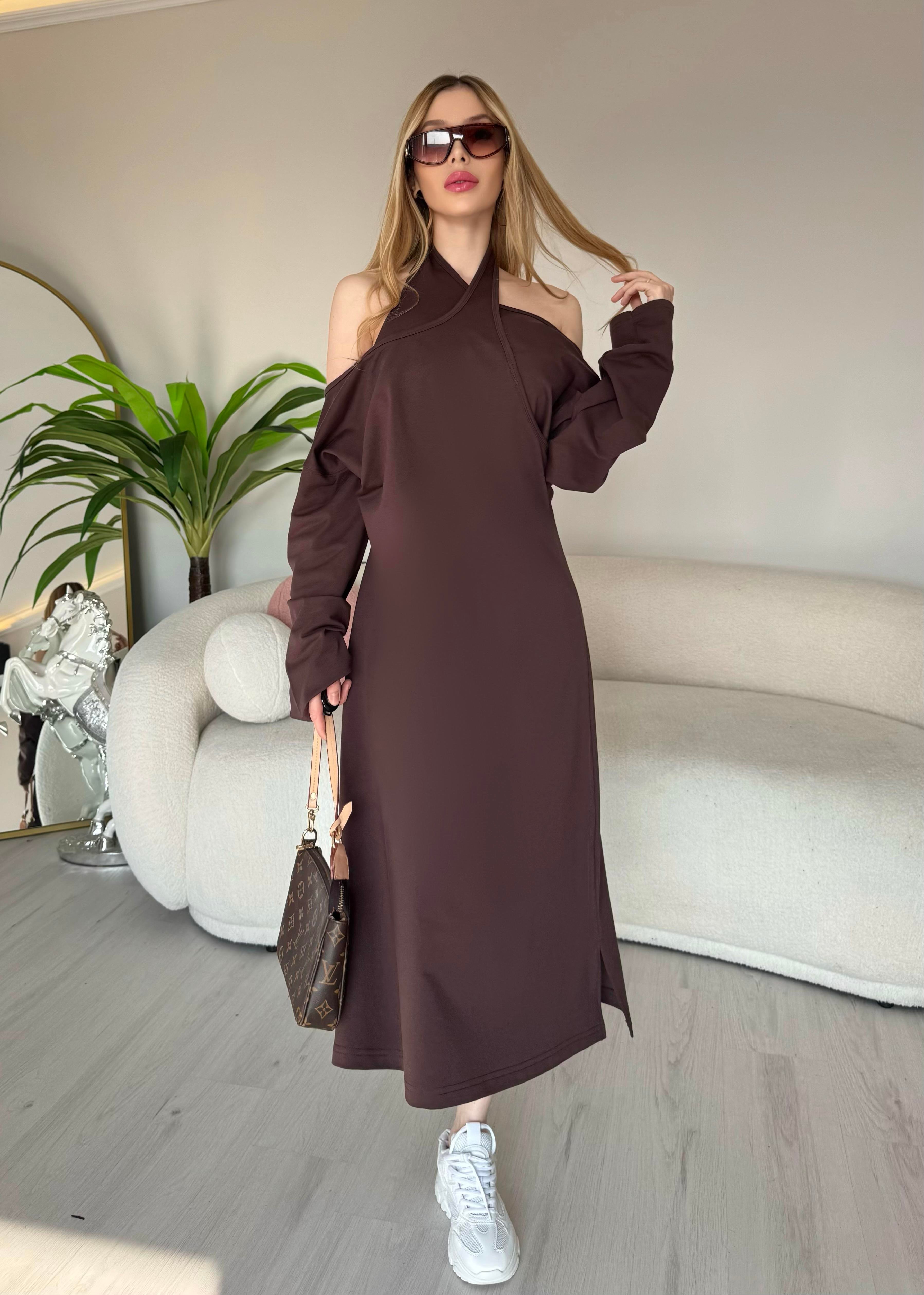 Serena Off-Shoulder Relax Midi Elbise