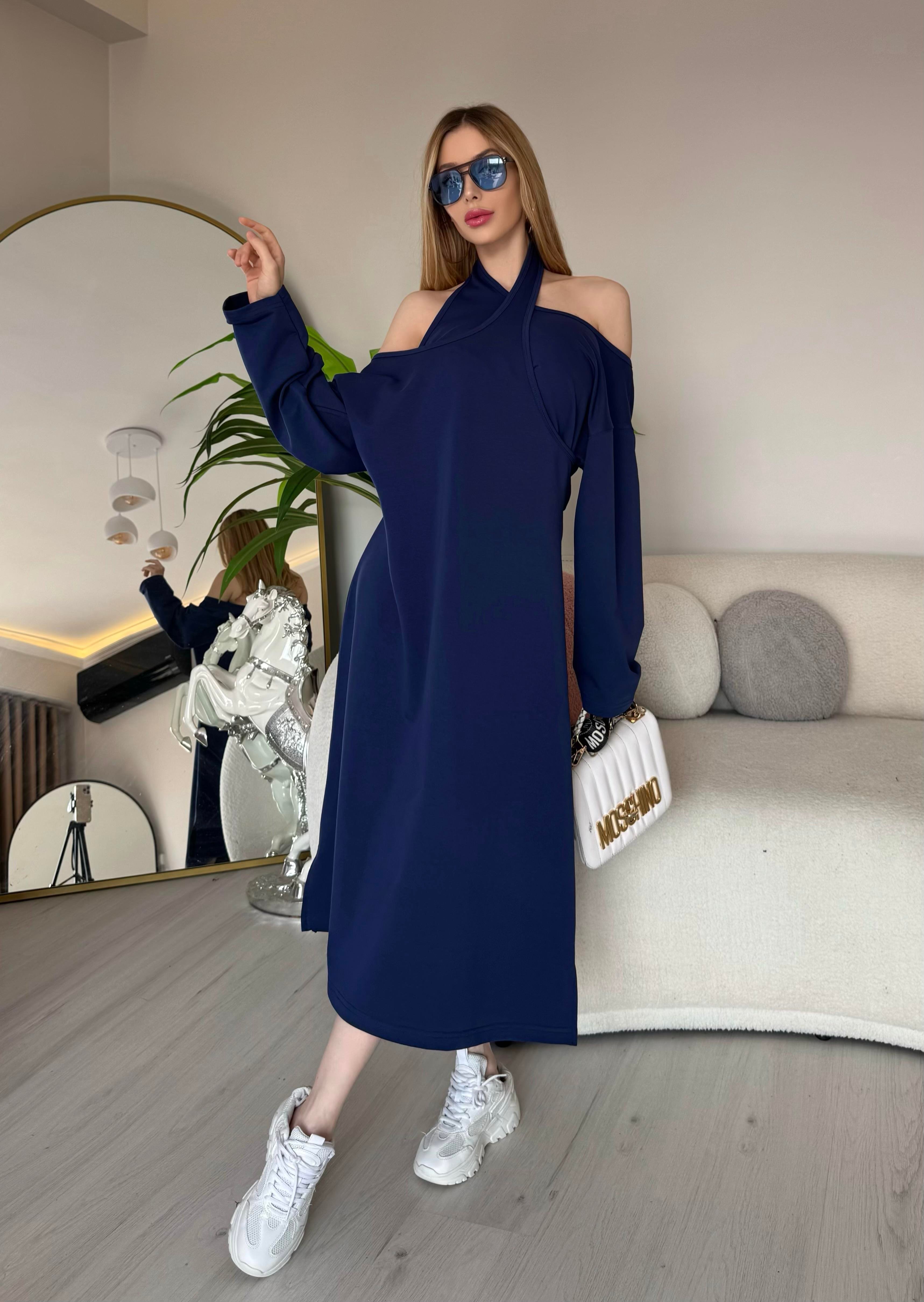 Serena Off-Shoulder Relax Midi Elbise