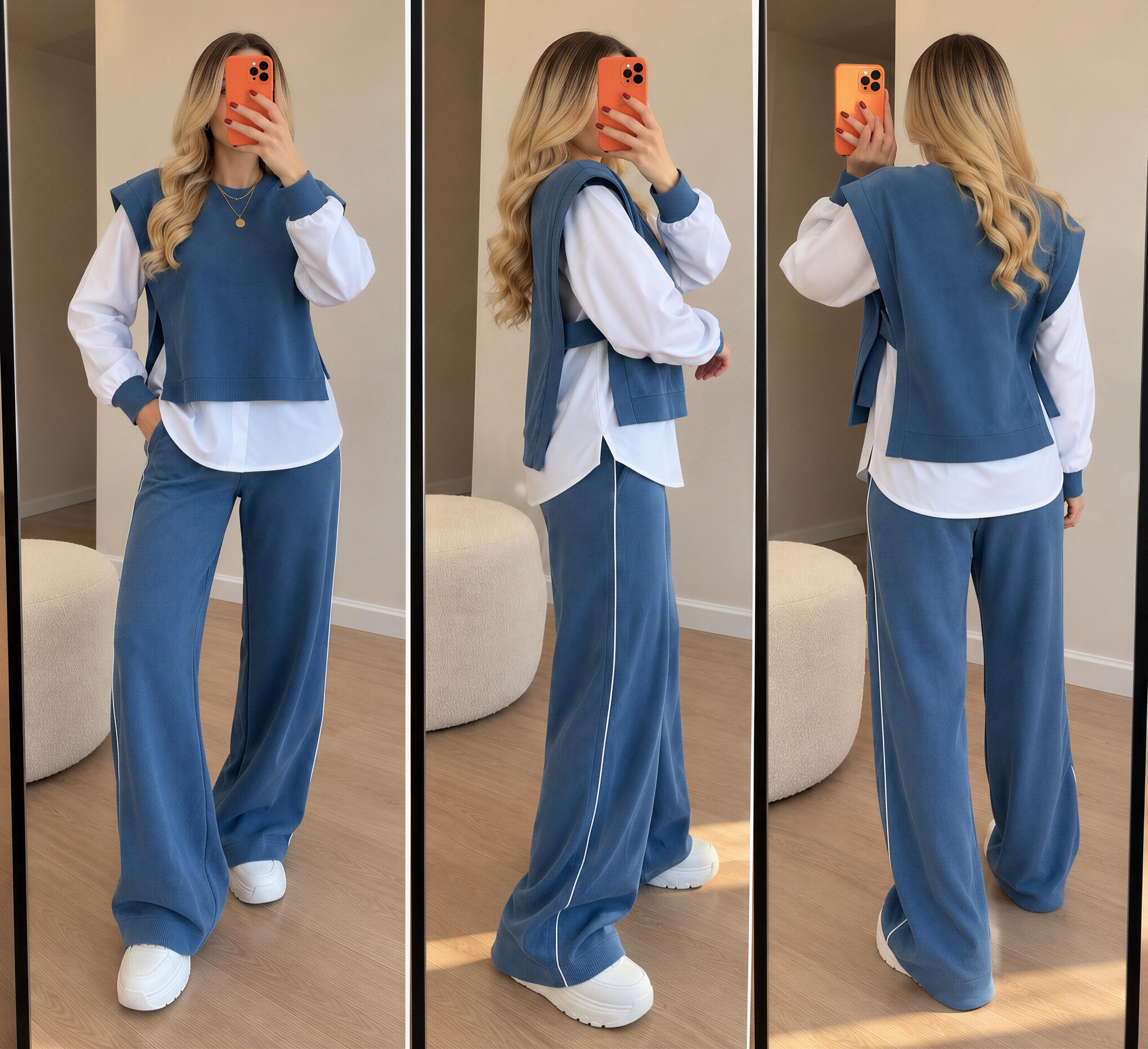 Soft Form Triko Poplin Garnili Takım