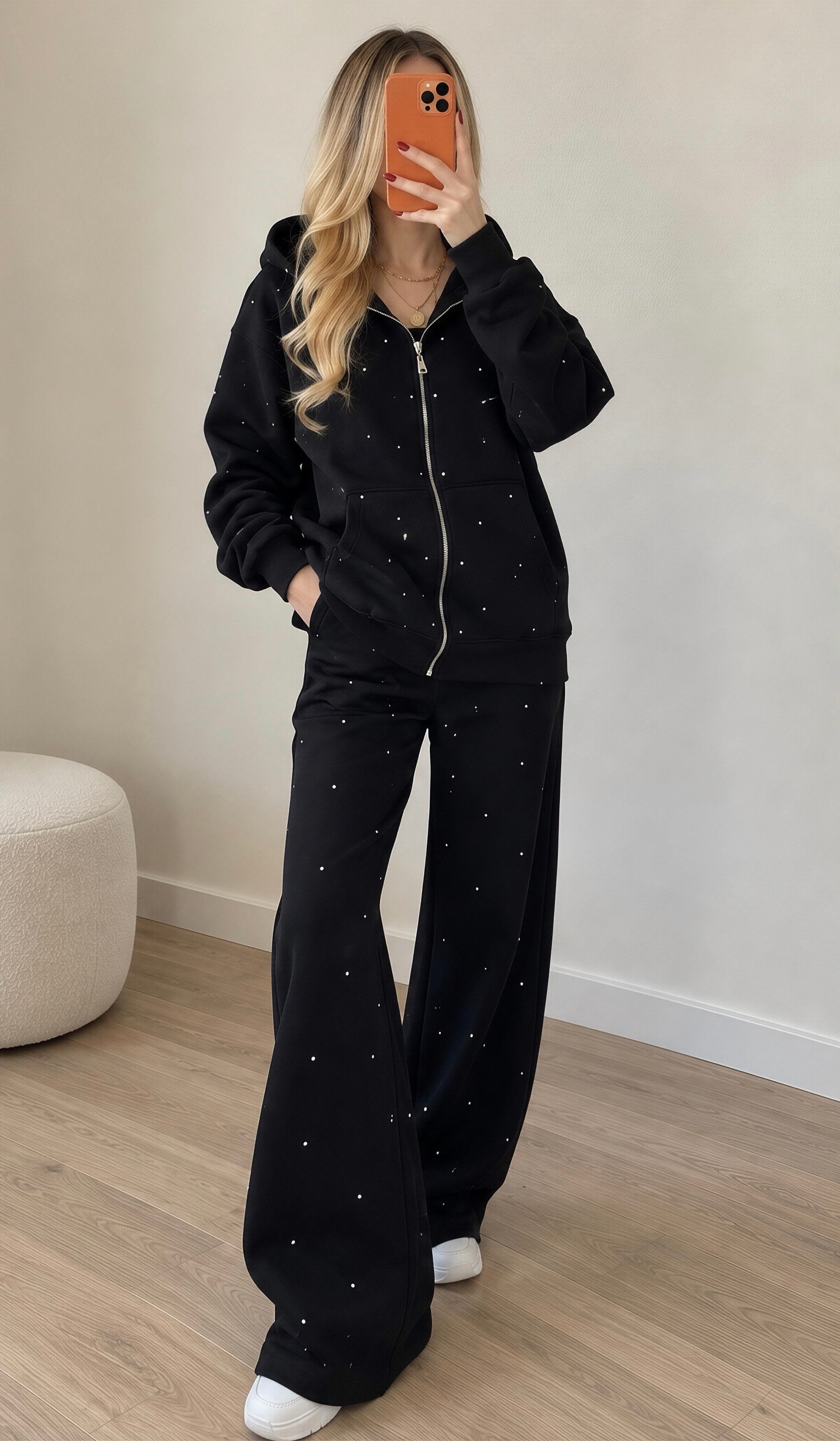 Starry Mood İçi Şardonlu Taş Detaylı Takım