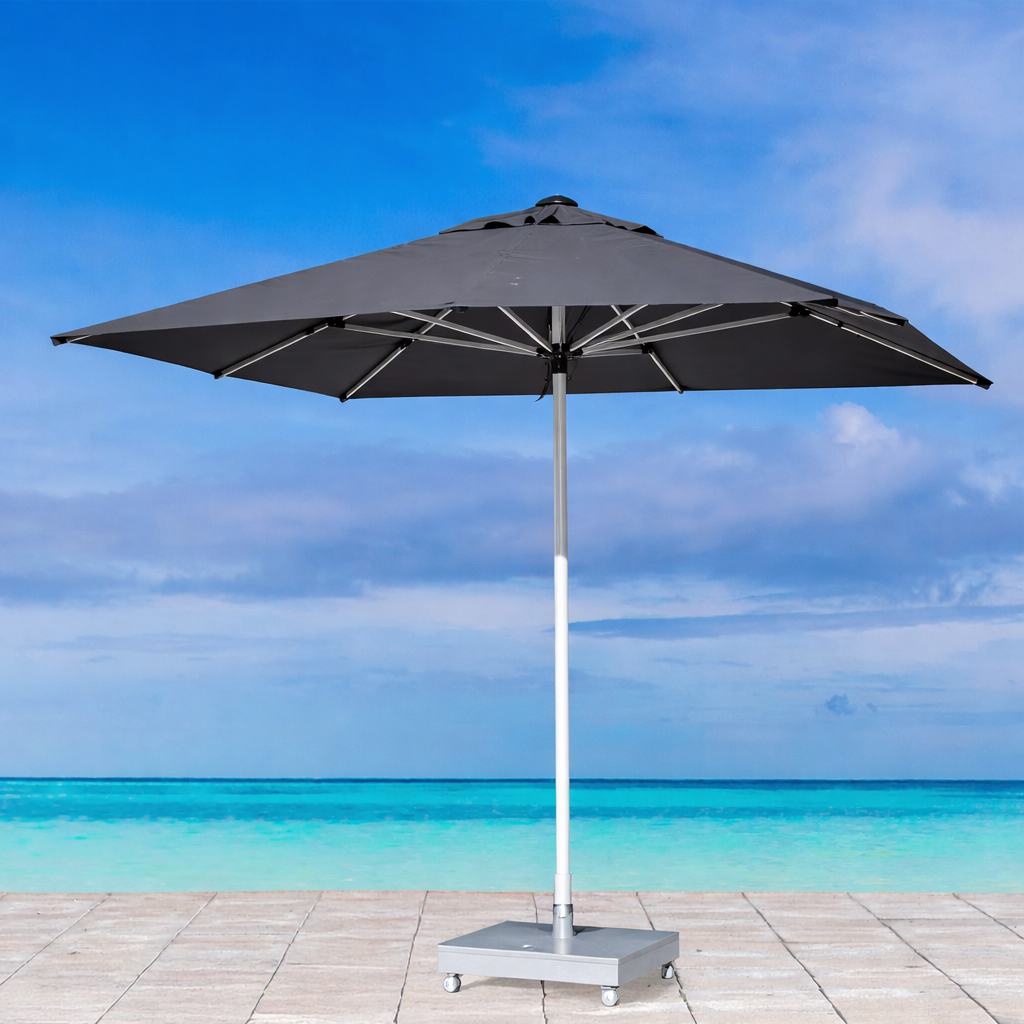 2.5M x 2.5M Outdoor Anthracite Umbrella - Prince 